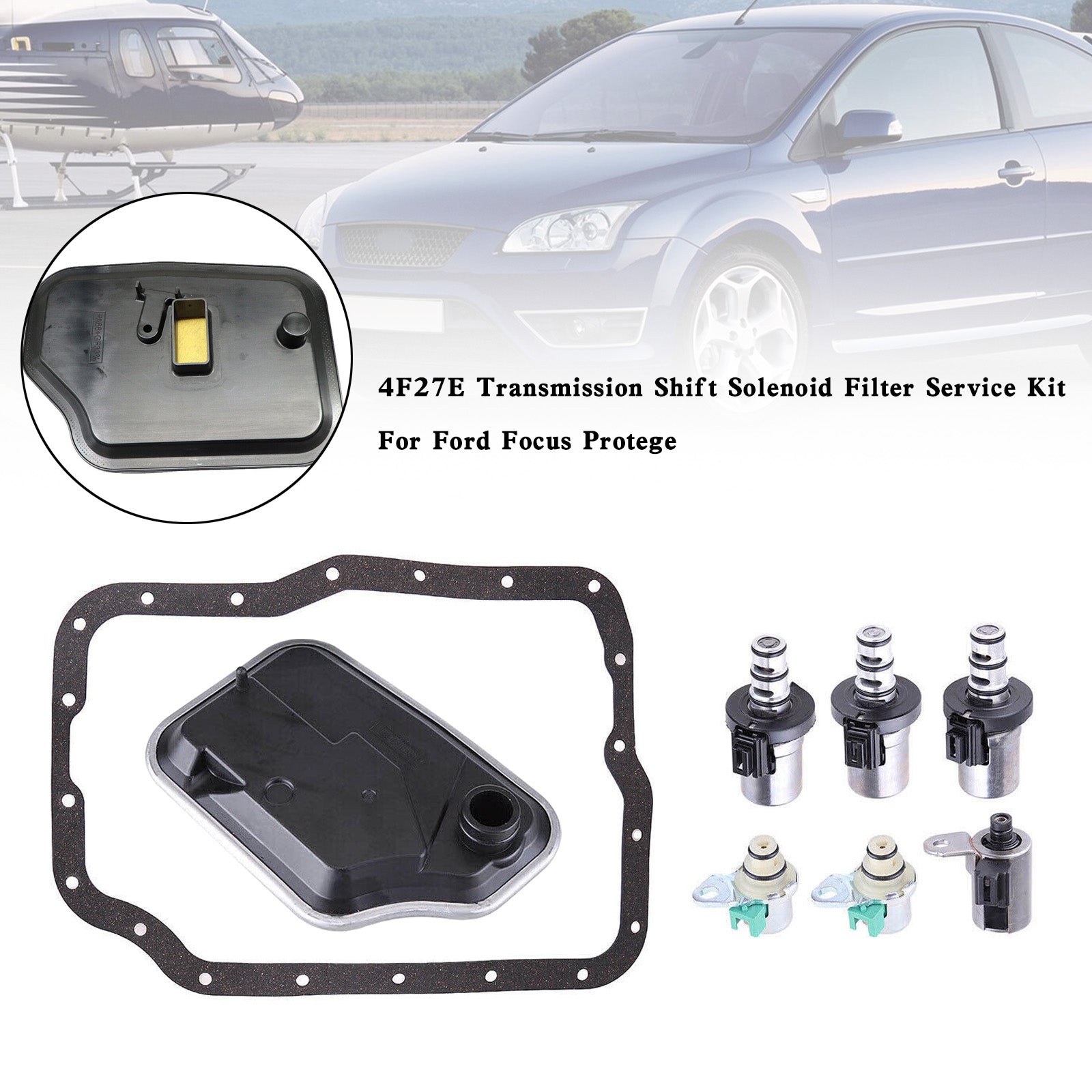 Kit d'entretien de filtre solénoïde de changement de vitesse de transmission Ford Focus 2000-2014 4F27E