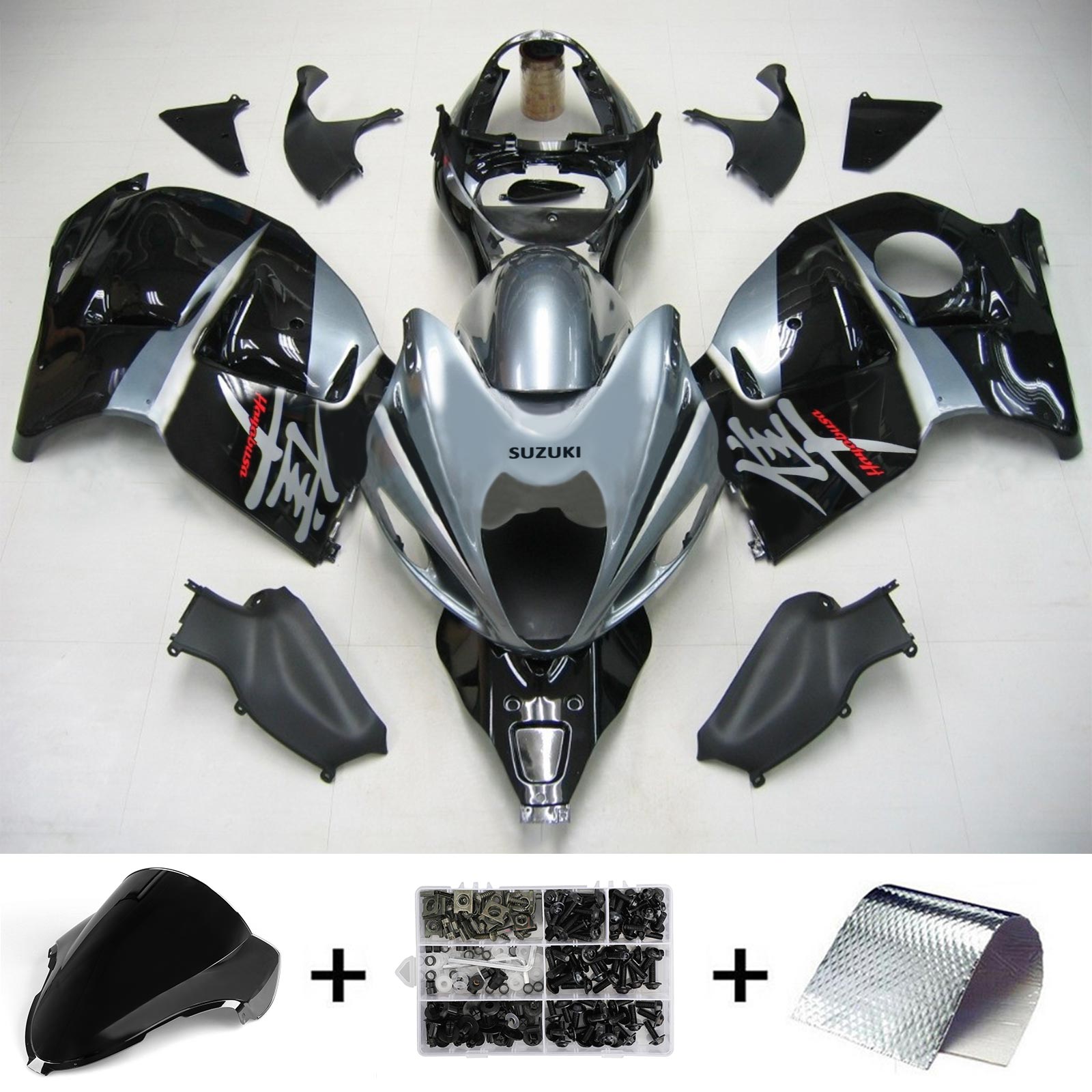 1999-2007 Suzuki Hayabusa GSX1300 Amotopart injectiekuipset carrosserie kunststof ABS #118