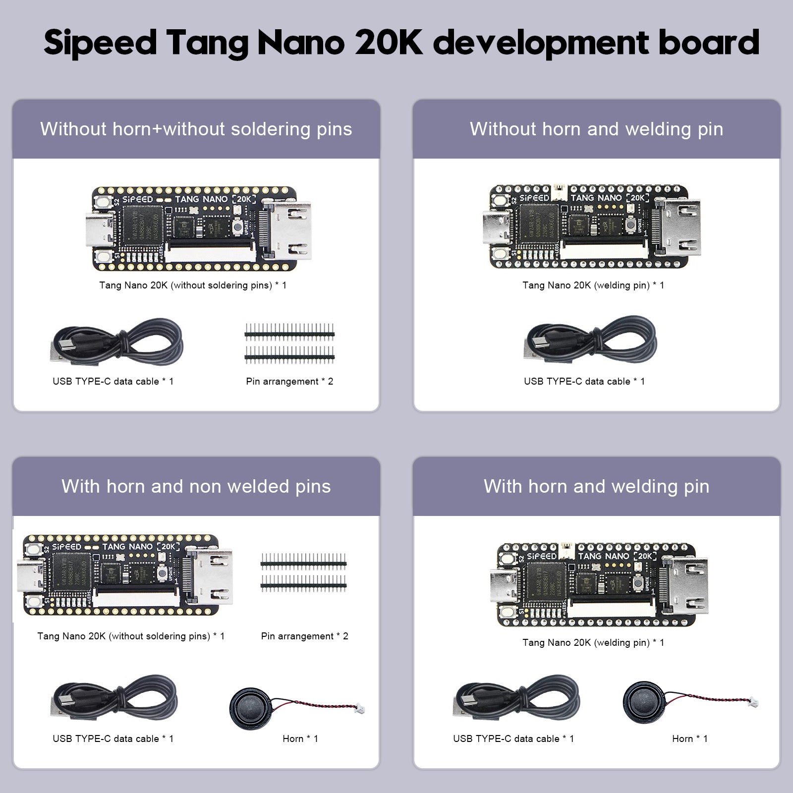 Sipeed Tang Nano 20K Development Board Open Source FPGA Retro Game met luidspreker