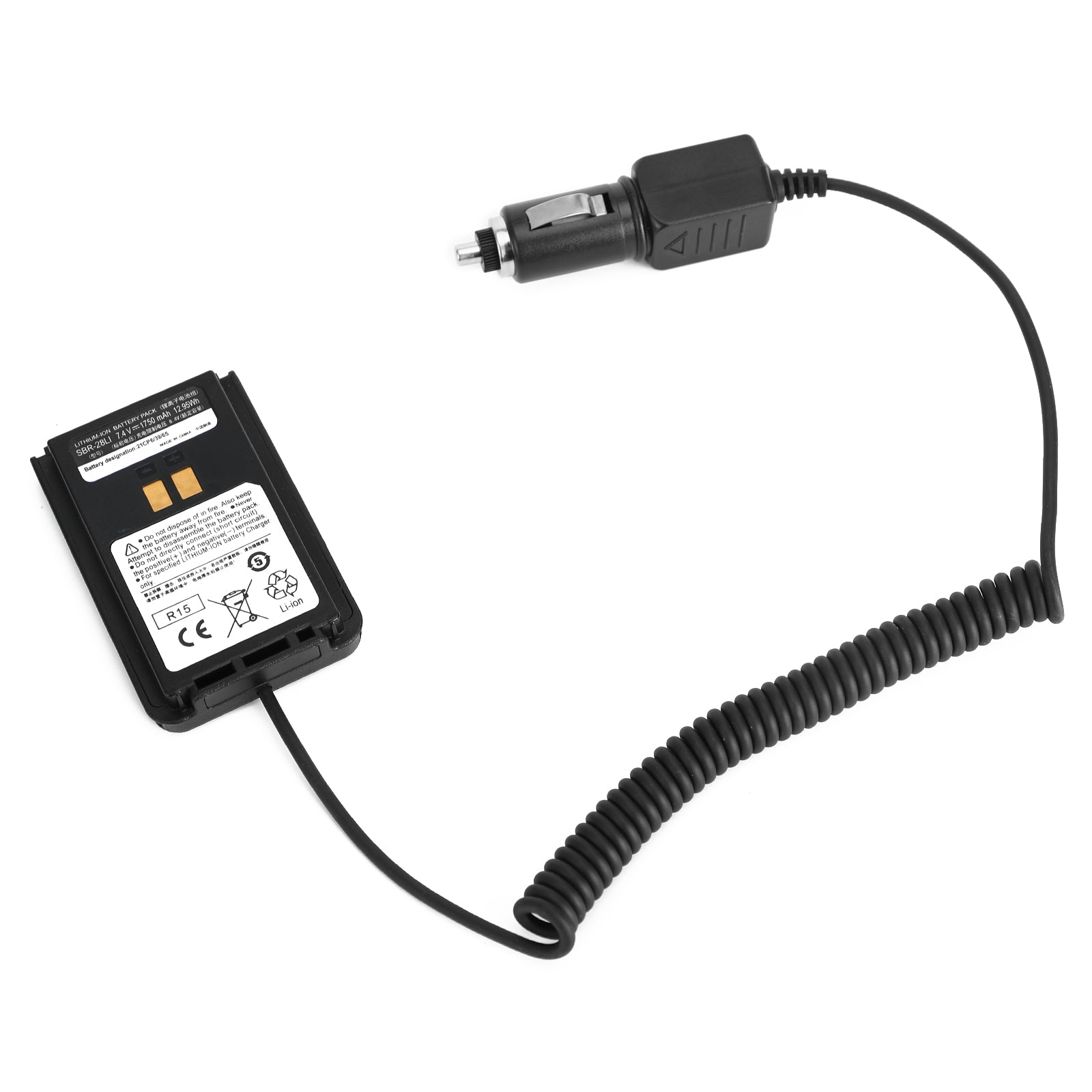 Chargeur de batterie de voiture 12-24V, adaptateur éliminateur Sbr-28Li pour Radio Ft4X Ft4Xr