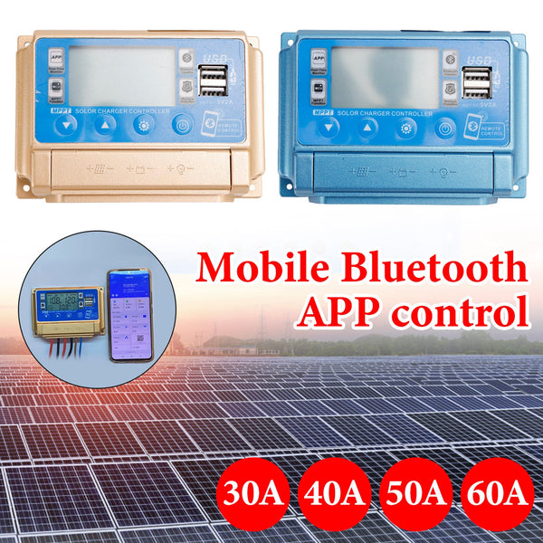 30A-60A MPPT Bluetooth APP Solar Laadregelaar Oplader Geschikt voor 12V-60V batterij