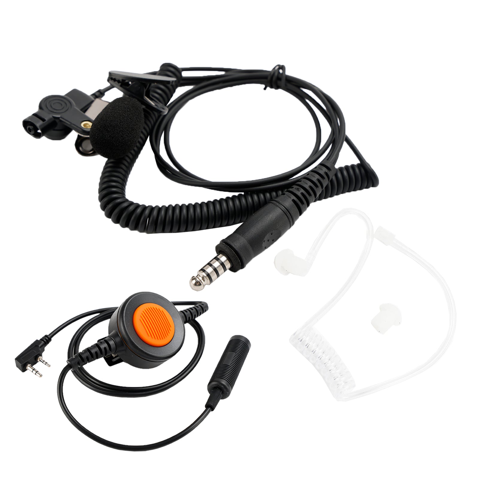 7.1-A3 Transparent Tube Headset with Mic 6-Pin PTT For TH-D7 TH-F6 TH-K2 TH-21