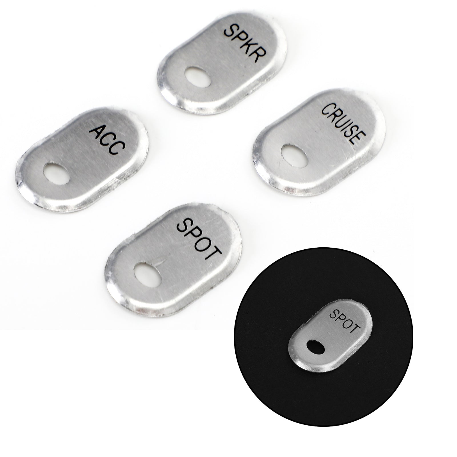 Areyourshop 4 Pcs Hand Contorl Switch Button Cover Cap Fits For Flhtk Flhtcu Se Tg Fltr U Se