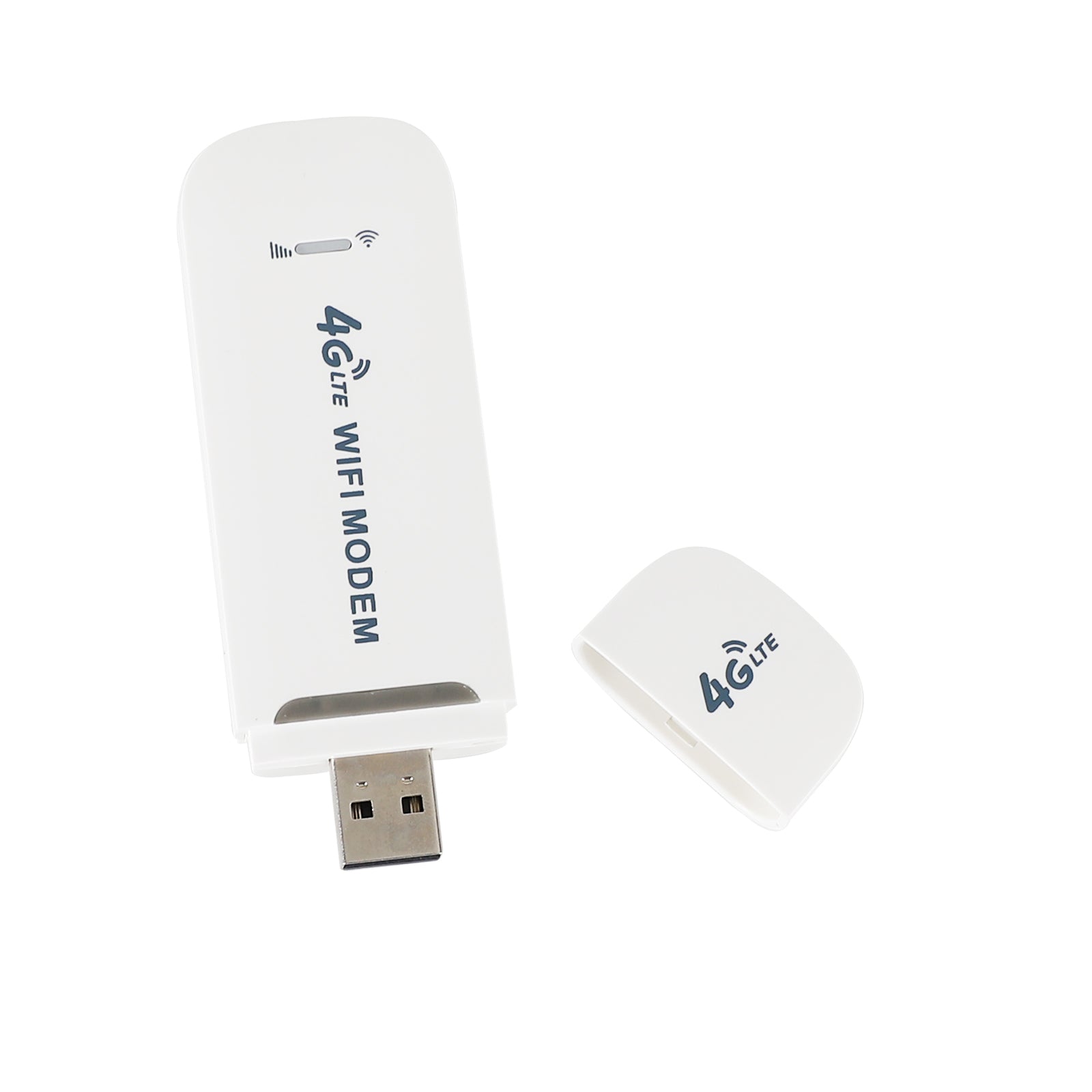 Modem routeur sans fil 4G LTE débloqué, Dongle USB Mobile haut débit WIFI blanc