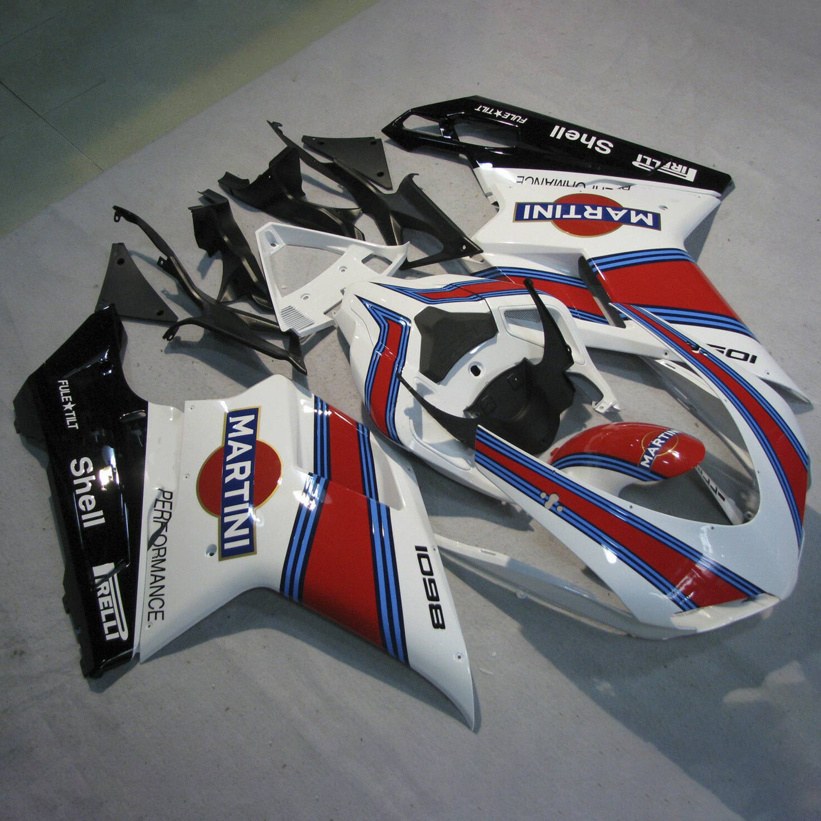 2007-2012 Ducati 1098 848 1198 MARTINI kunststof kuip carrosserie #18