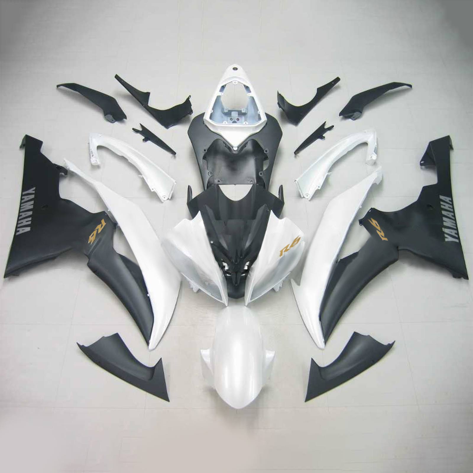 2008-2016 Yamaha YZF 600 R6 Injection Fairing Kit Bodywork Plastic ABS #129