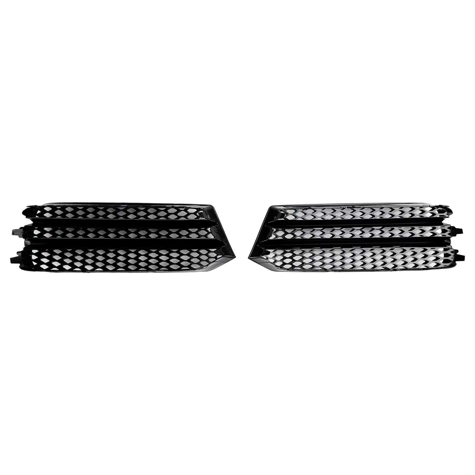 2015-2018 Audi A1 8X Pair Front Bumper Fog Light Cover Grill Grille