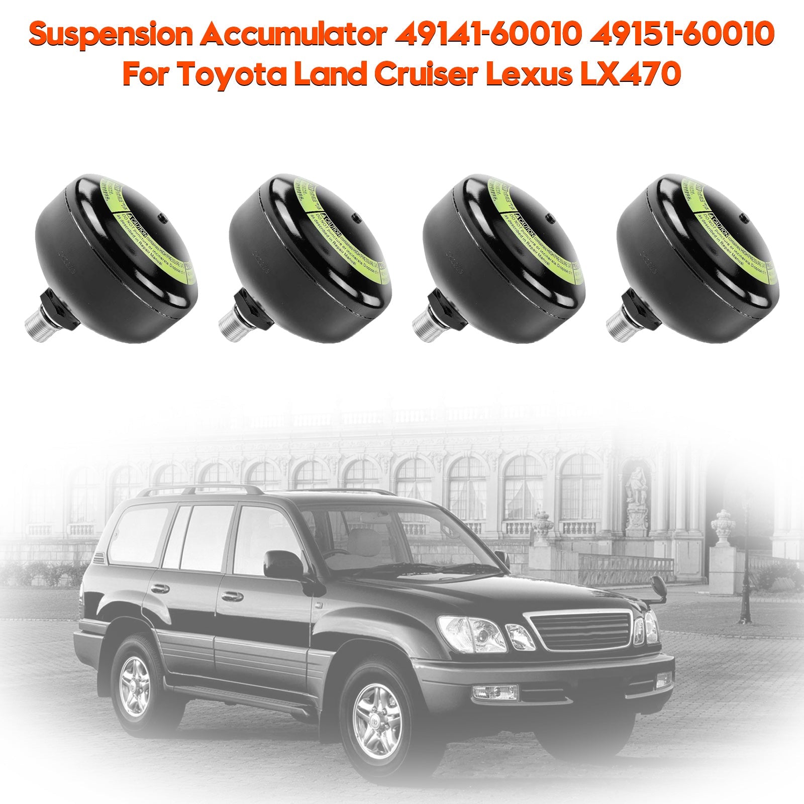 Accumulateur de Suspension 49141-60010*2 49151-60010*2 pour Toyota Land Cruiser Lexus