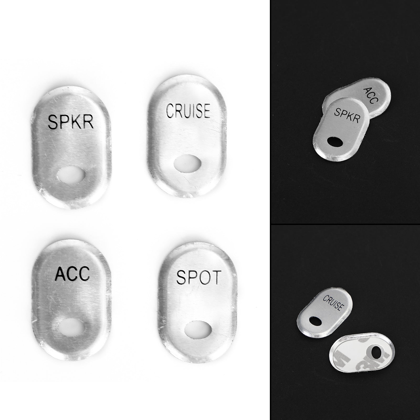 Areyourshop 4 Pcs Hand Contorl Switch Button Cover Cap Fits For Flhtk Flhtcu Se Tg Fltr U Se