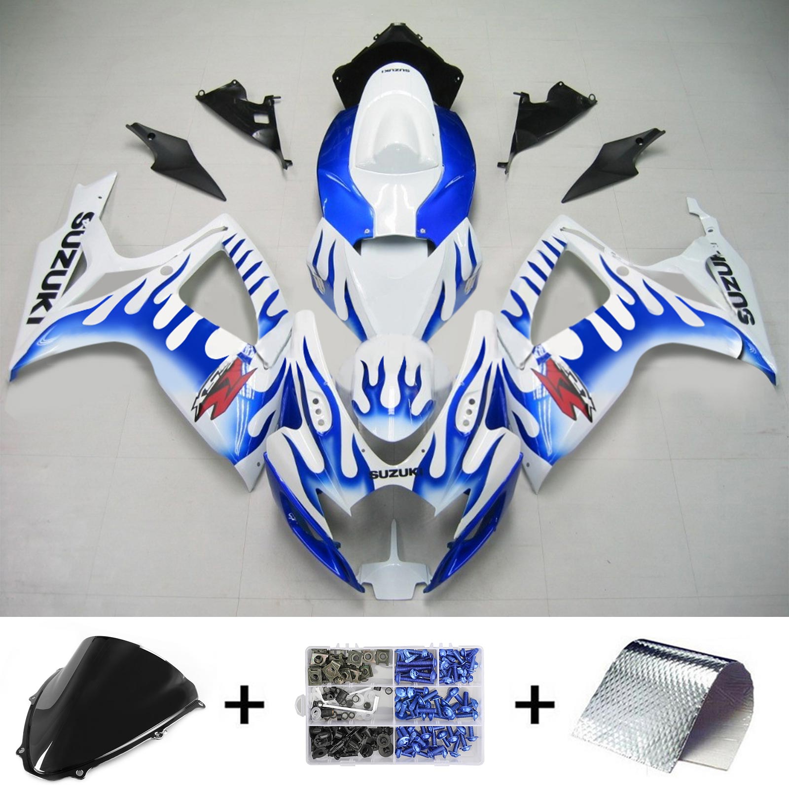 2006-2007 Suzuki GSXR 600/750 K6 Amotopart Injection Fairing Kit Bodywork Plastic ABS #148