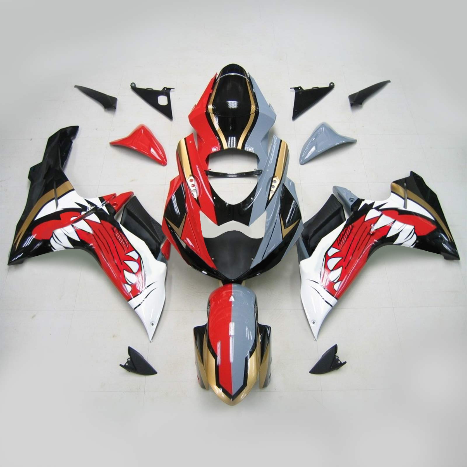 2011-2024 Suzuki GSXR 600/750 K11 Amotopart Injeksjon Fairing Kit karosseri plast ABS #101