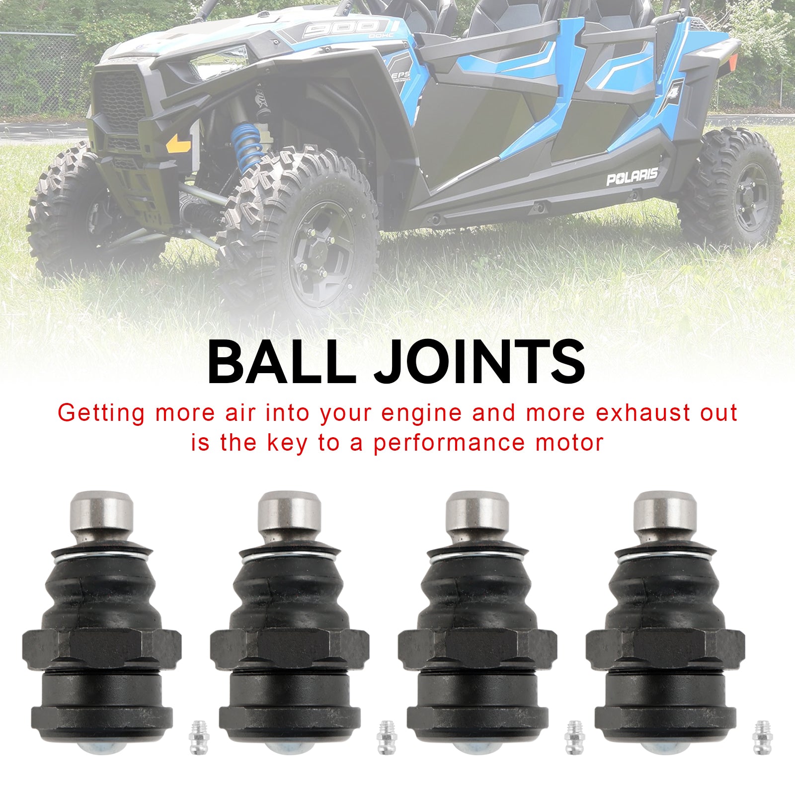 2016+ Polaris RZR XP 4 1000 EPS High Lifter Edition Turbo 4PCS Ensemble de joints à rotule Death Grip