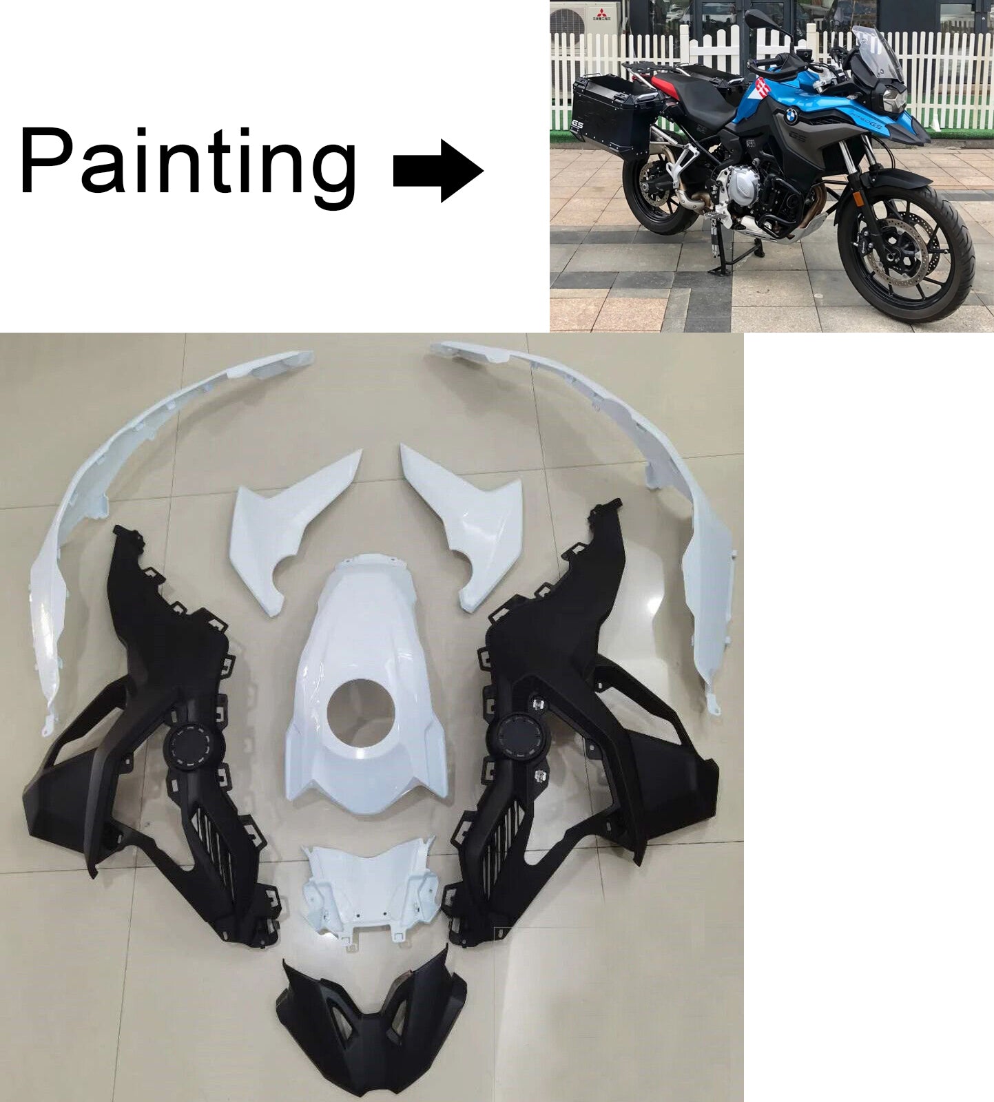 2018-2020 BMW F750GS F850GS Amotopart Injection Fairing Kit Bodywork #108