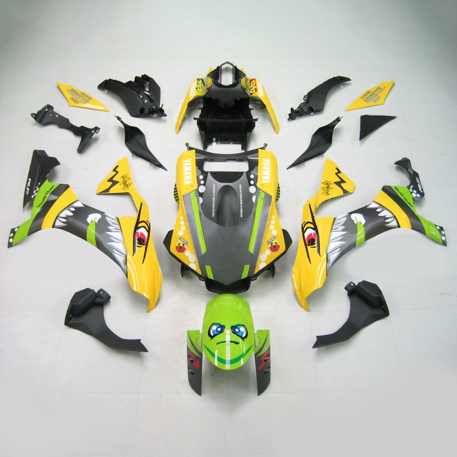 2020-2024 Yamaha YZF R1 Amotopart Injection Fairing Kit Bodywork Plastic ABS #101