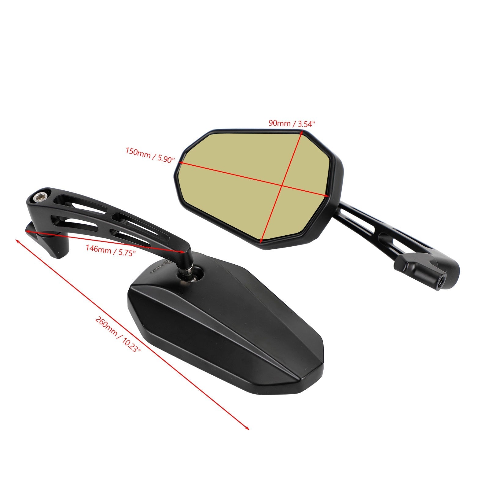 Rearview Mirrors For Ducati Multistrada Streetfighter V2 V4,S,SP 2020-2023