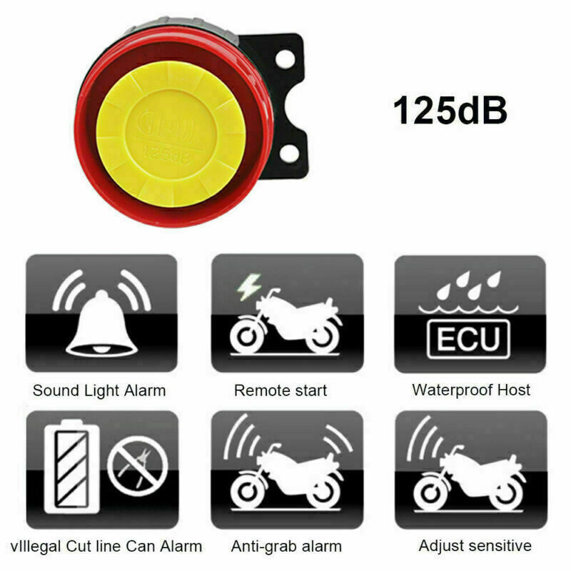 Start Alarm GB Control Anti-theft Security Scooter A3 Remote Motor System Engine