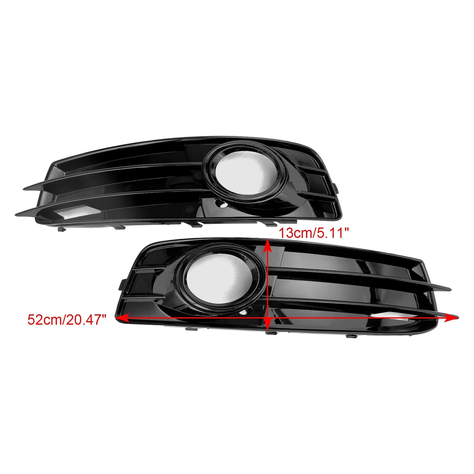 Audi A3 8P S-Line 2009-2012 Couvercle de phare antibrouillard pour calandre inférieure avant