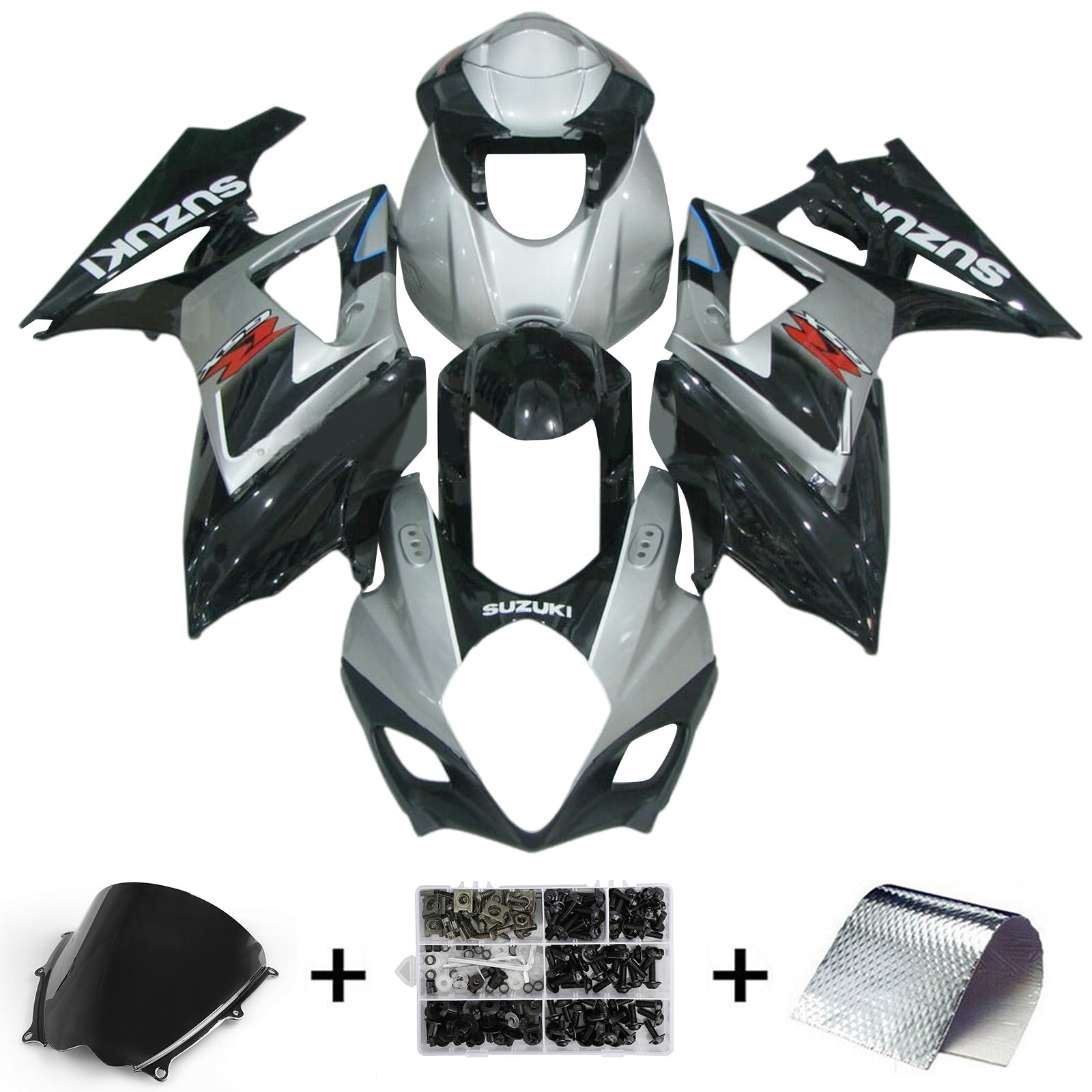 2007-2008 Suzuki GSXR1000 K7 Fairing Kit Bodywork Plastic ABS