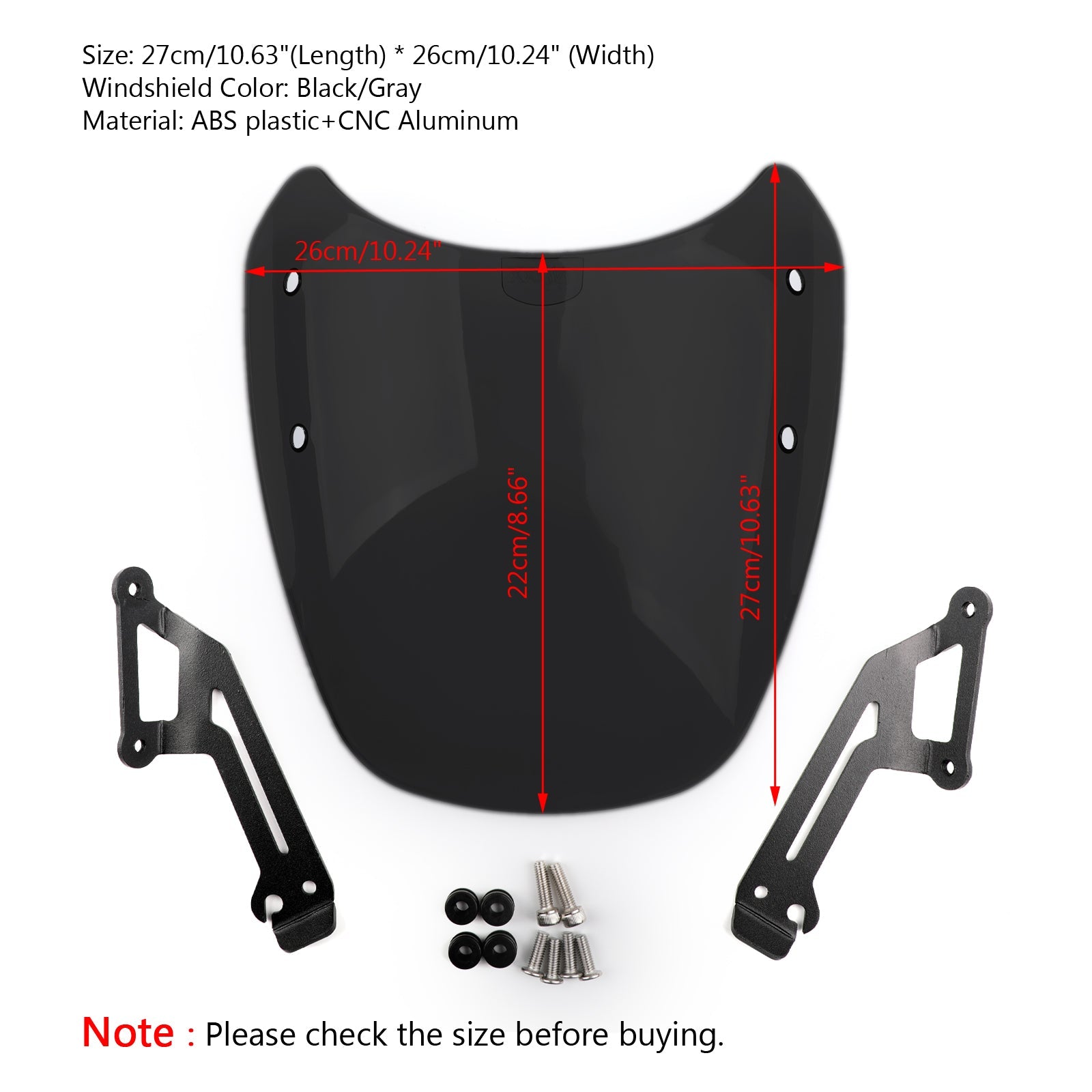 Protection de déflecteur de vent de pare-brise pour Ducati Scrambler 15-2018 générique