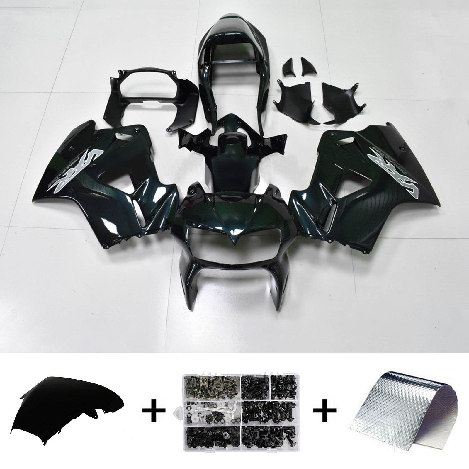 1998-2001 Honda VFR800 Amotopart Injection Fairing Kit Bodywork Plastic ABS #107