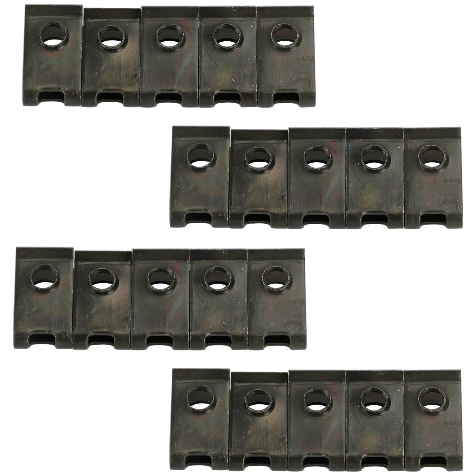 10/20/50 PIÈCES Petit M5 5mm Moto Carénage Ressort Clips Vitesse Spire Écrous Clip U Écrou Générique