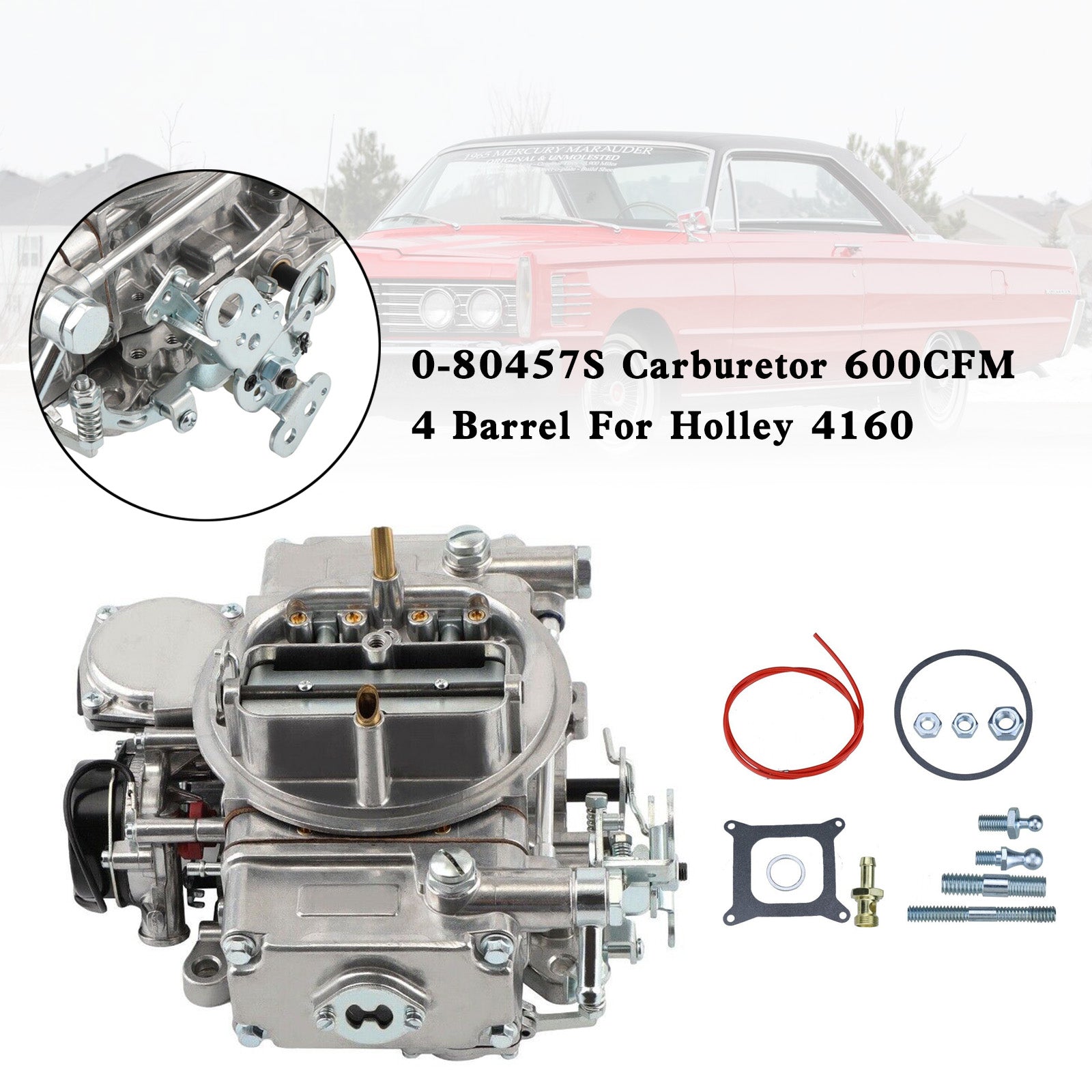 0-80457S Carburetor 600CFM 4 Barrel For Holley 4160