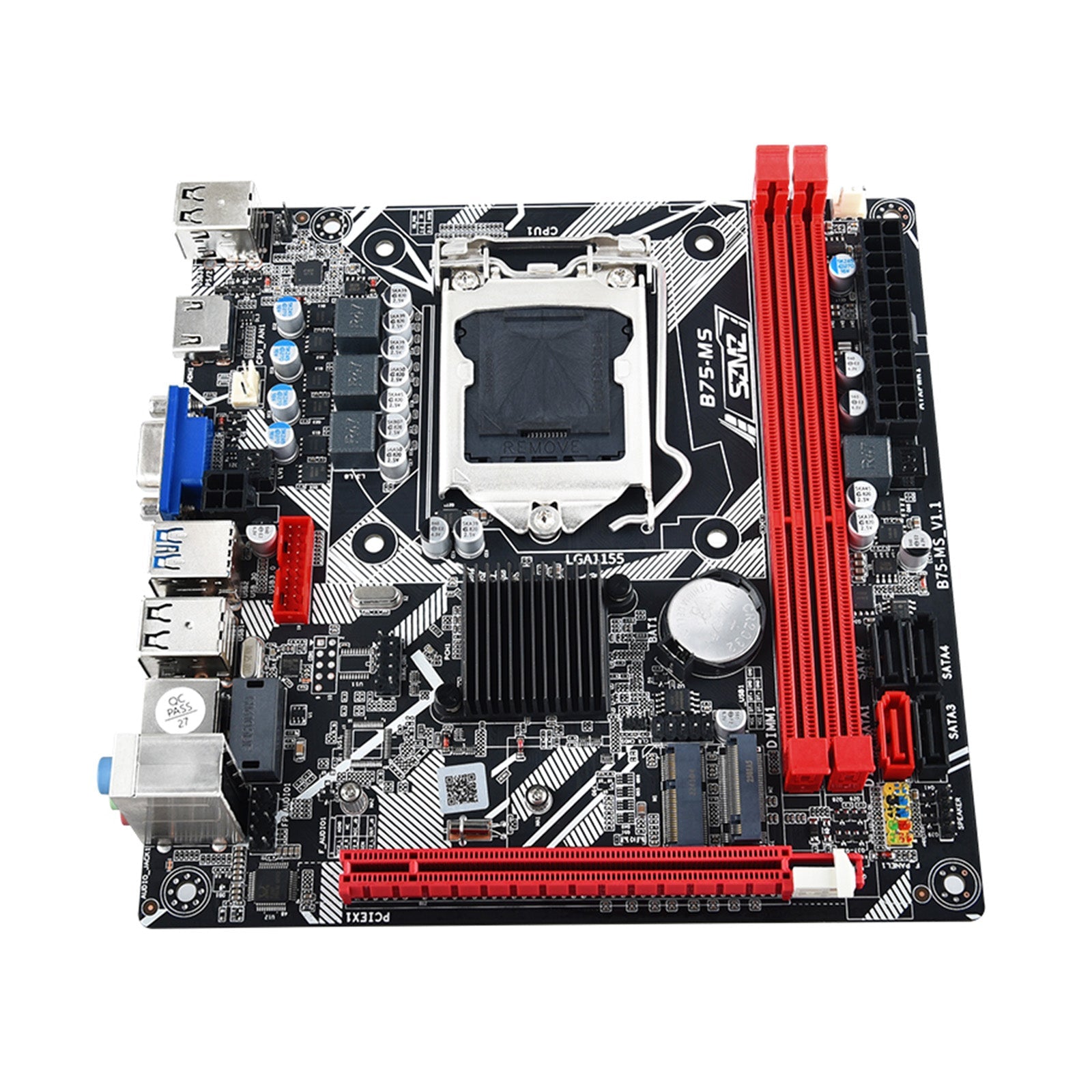 B75-MS Motherboard LGA 1155 Support 2*DDR3 USB3.0 SATA3 NVME WIFI Bluetooth