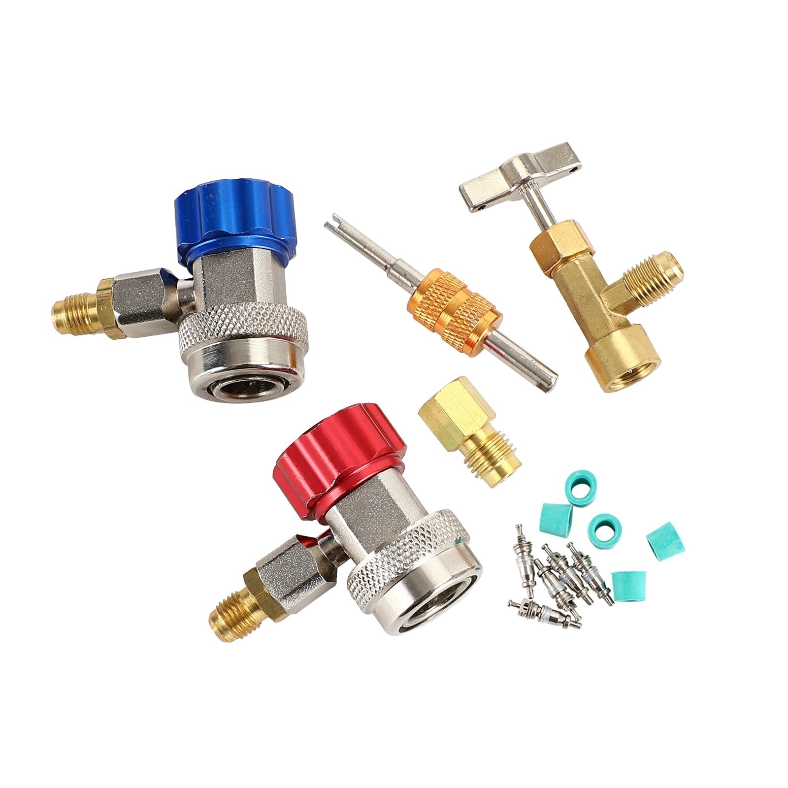 1/4" x 1/2" Adapters Quick Couplers With Can Tap Valve Kit Adjustable Adapter