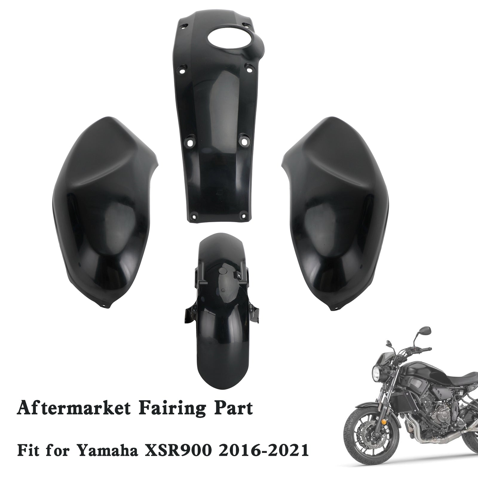 Yamaha XSR900 2016-2021 Carénage de carrosserie Moulage par injection non peint