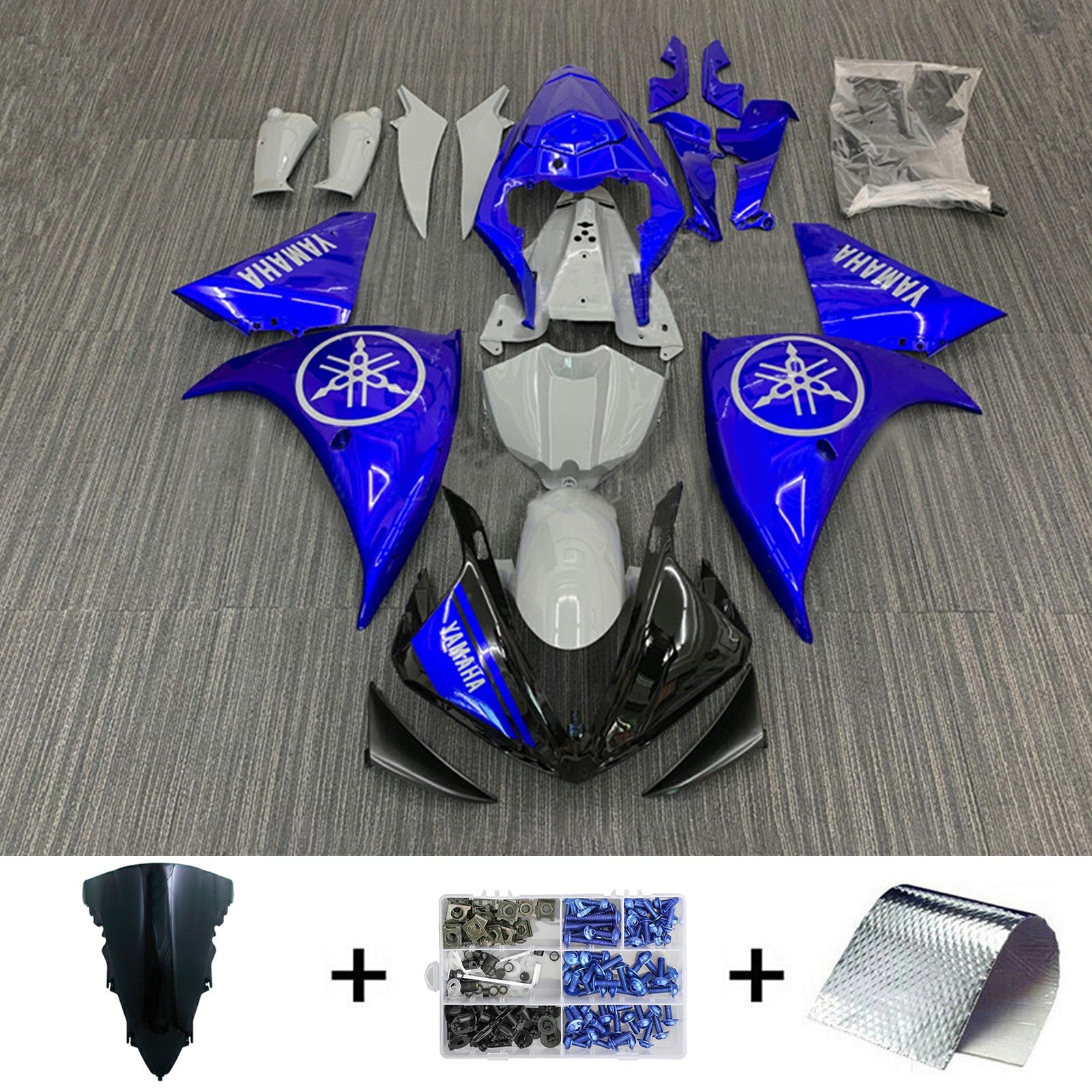 2009-2011 Yamaha YZF 1000 R1 Injection Fairing Kit Bodywork Plastic ABS#169