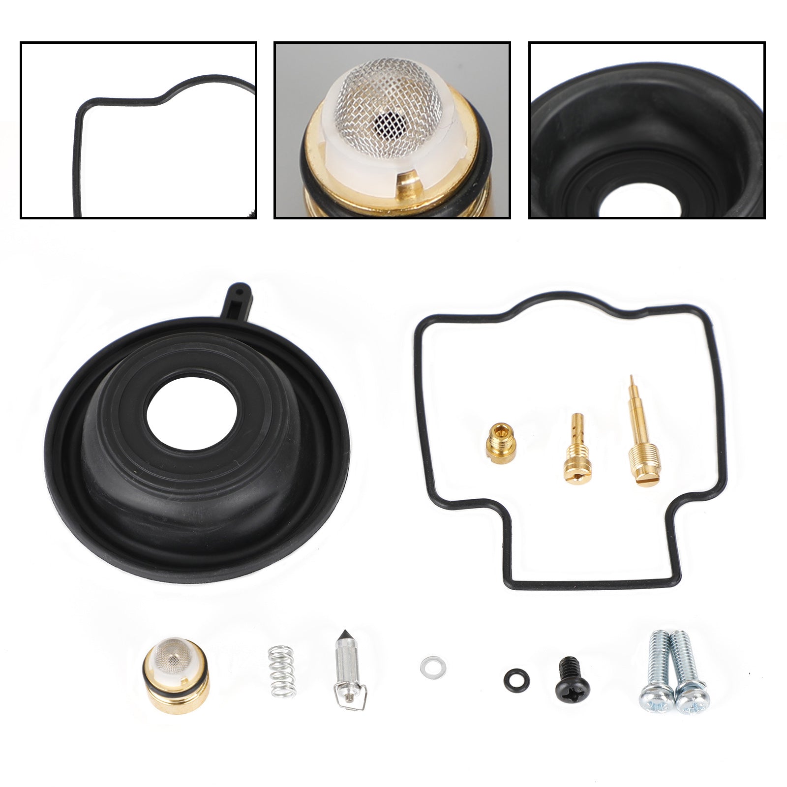 Forgassergjenoppbyggingssett passer for Kawasaki ZXR250 1991-1995 ZX250 ZXR250R 1989-1991 Generisk