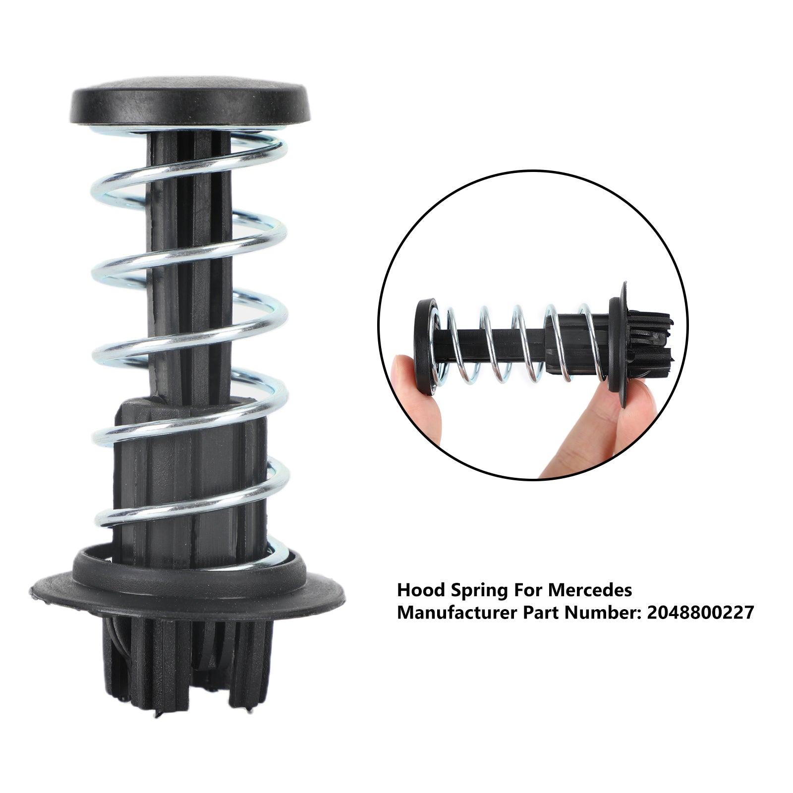 Hood Spring 2048800227 For Mercedes-Benz W204 W212 W222 X204 C63 C250 2008-2015