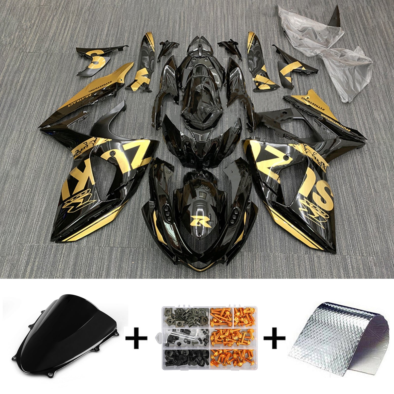 2009-2016 Suzuki GSXR1000 K9 kuipset carrosserie kunststof ABS