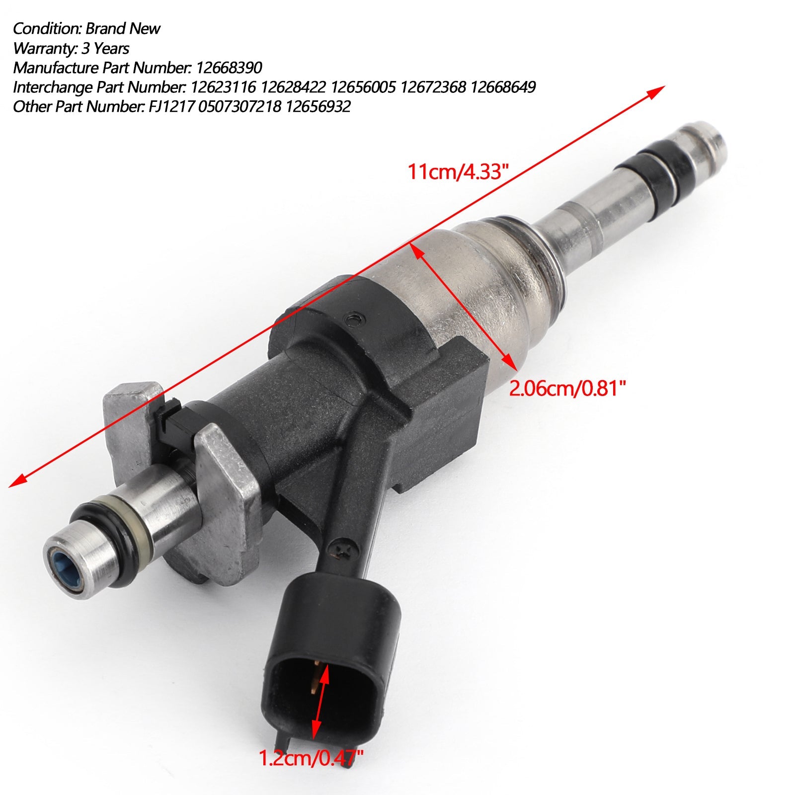 Injecteurs de carburant 12668390, 8 pièces, pour camions Chevrolet GMC GM 2014 et 2017, 4,3l et 5,3l génériques