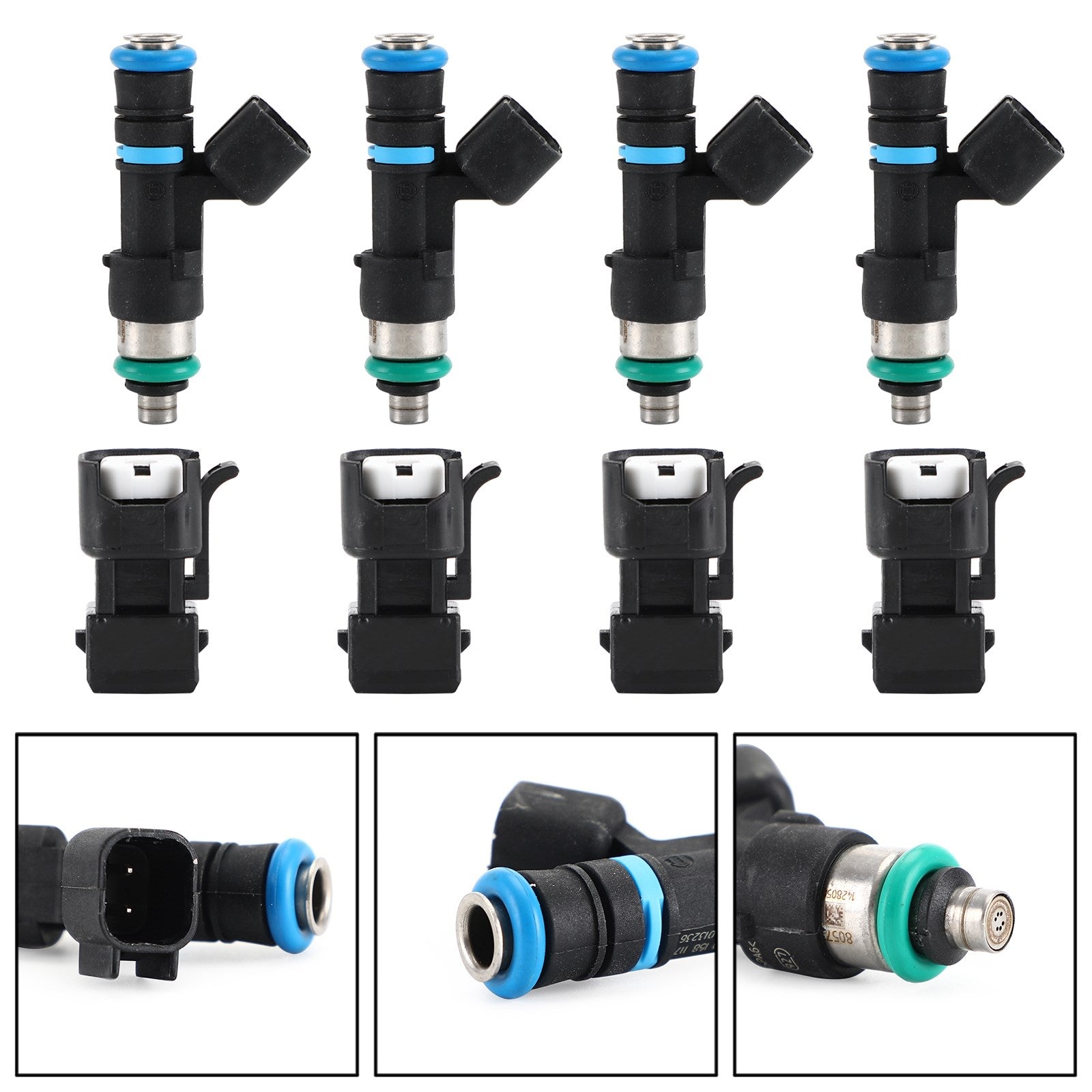 4PCS 650CC 62lb EV14 fuel injectors Fit Audi A4 TT Fit Golf Jetta KSM 1.8T turbo