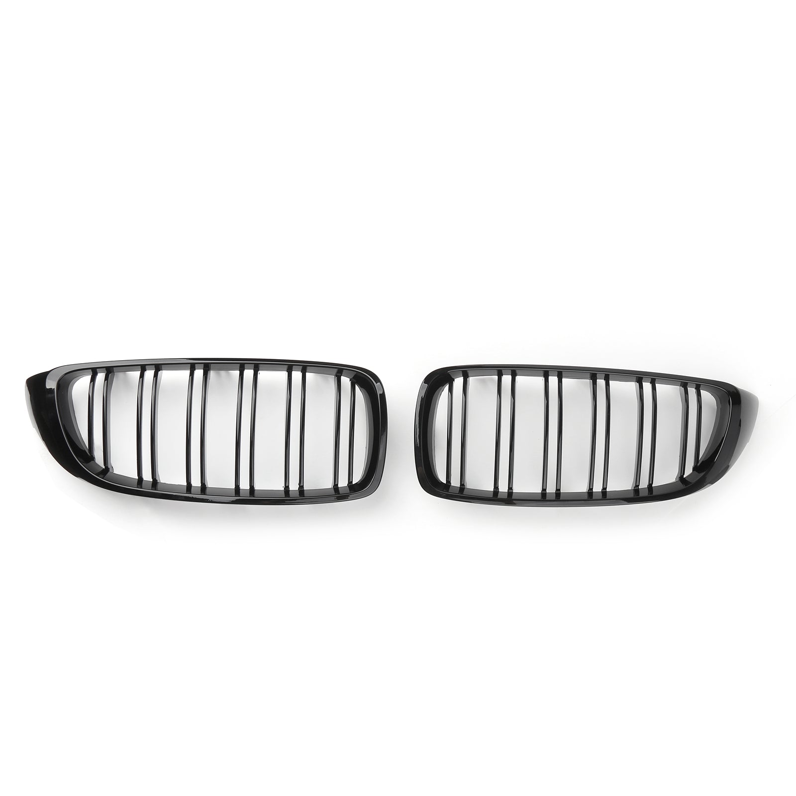 Gloss Black Kidney Grille Grill Fit BMW F32 F33 F36 F82 2014-2020 Dual Slat