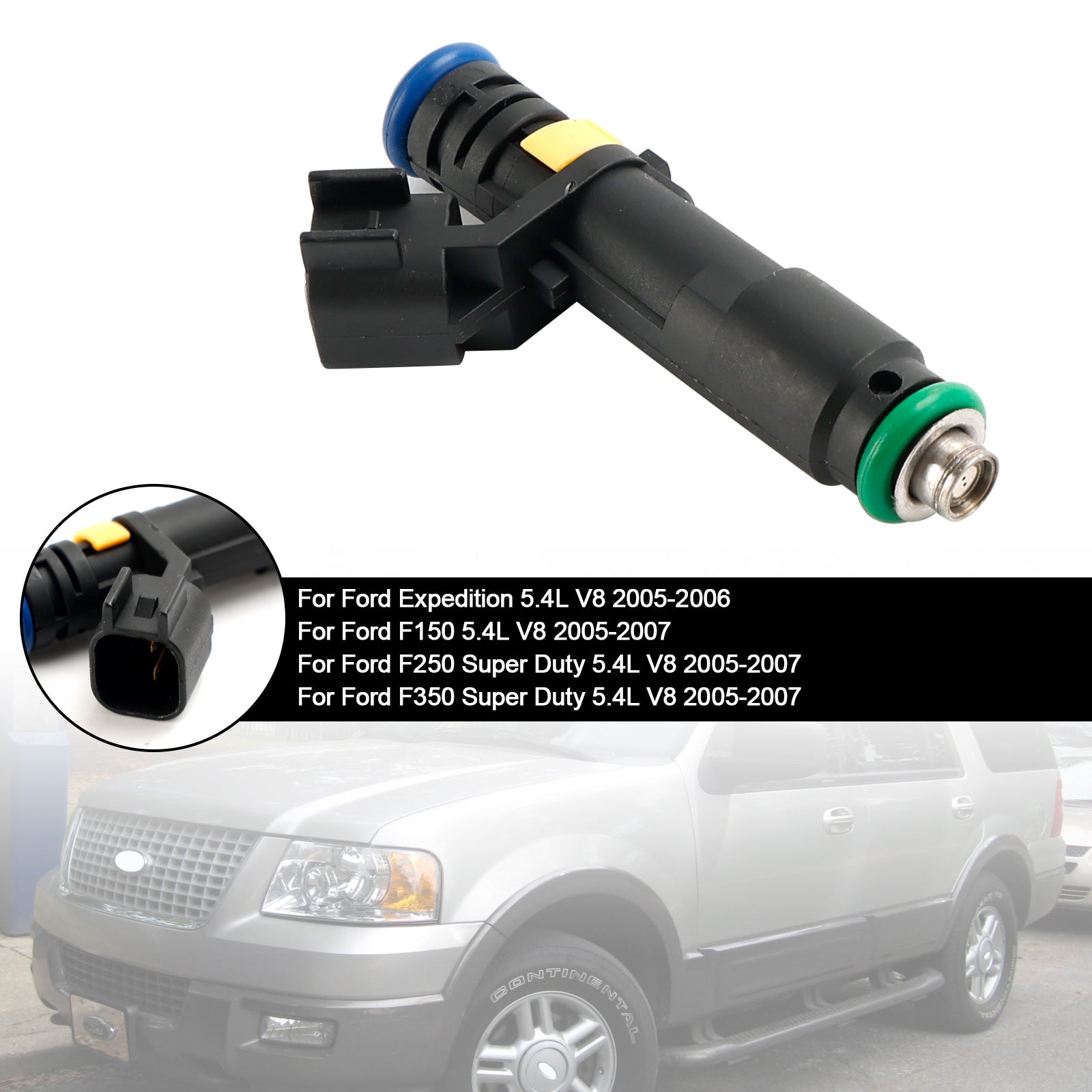 1PCS Fuel Injector Fit Ford F150 F250 F350 Expedition Super Duty 2005-2007 5.4L