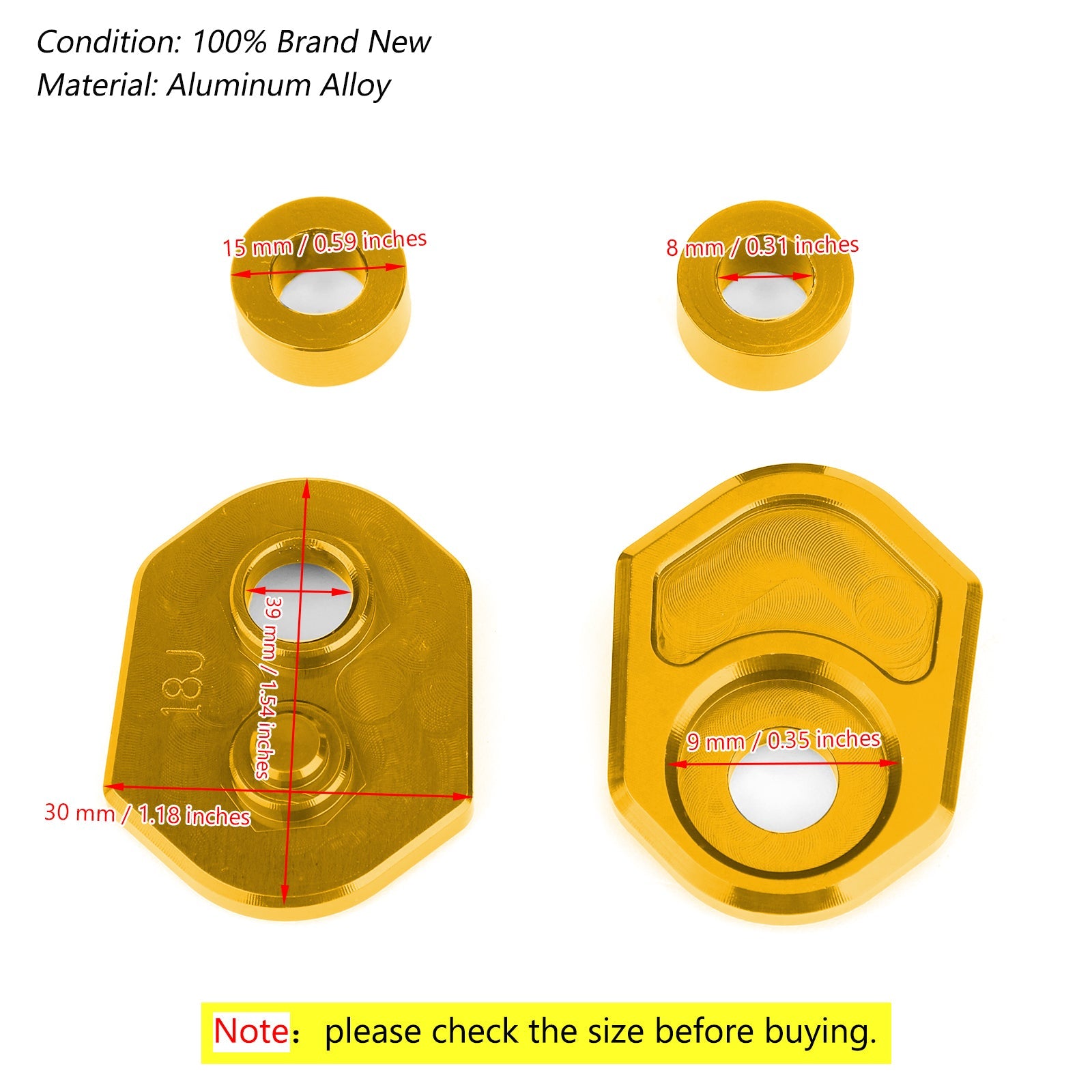 Aluminium richtingaanwijzers indicatoradapter afstandhouders voor Honda MSX125 MSX125SF Generiek