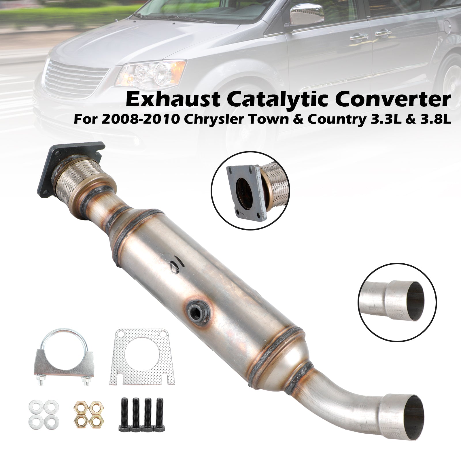 Convertisseur catalytique Chrysler Town & Country Dodge Grand Caravan 2008-2010