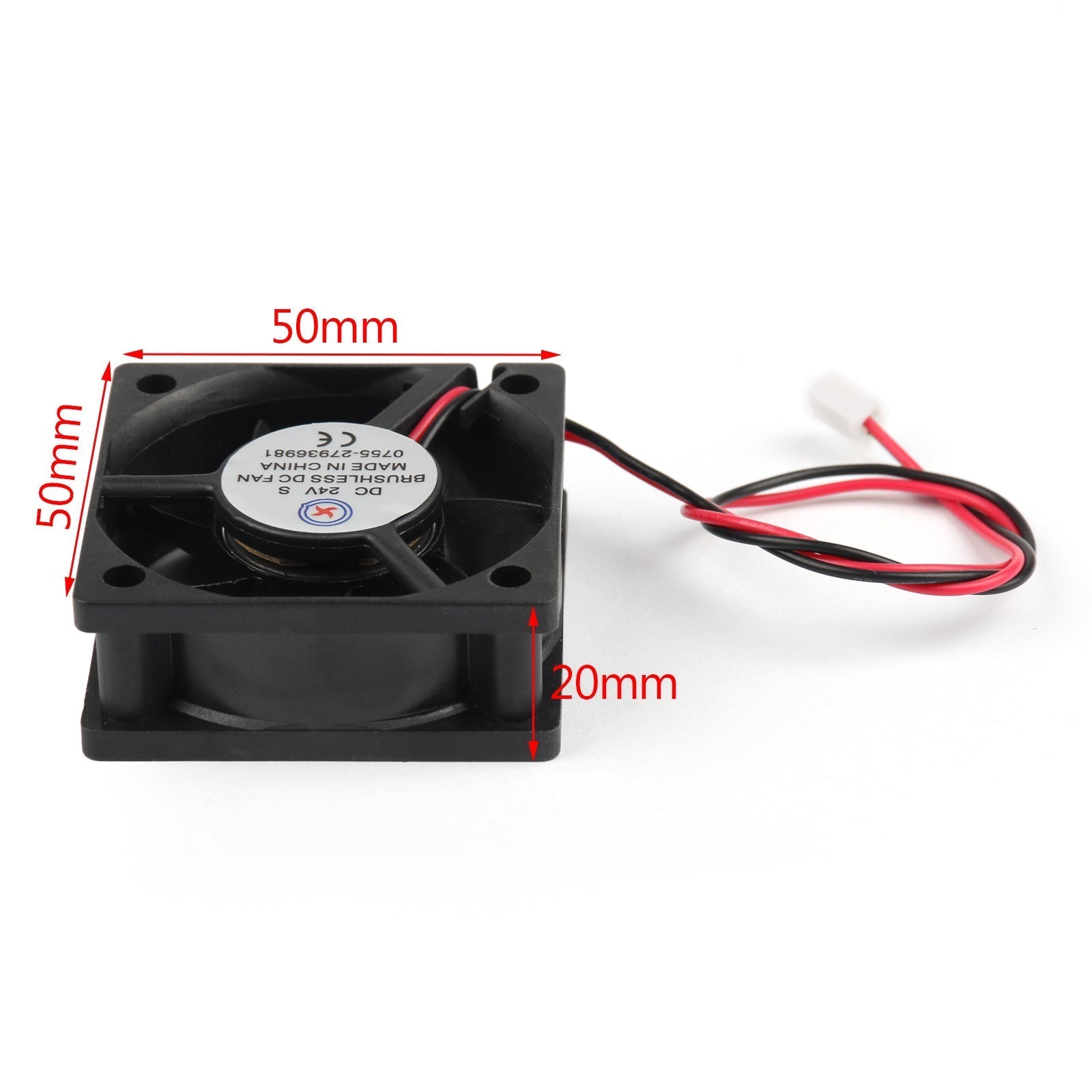 10PCS DC Brushless Cooling PC Computer Fan 24V 5020s 50x50x20mm 2 Pin Wire