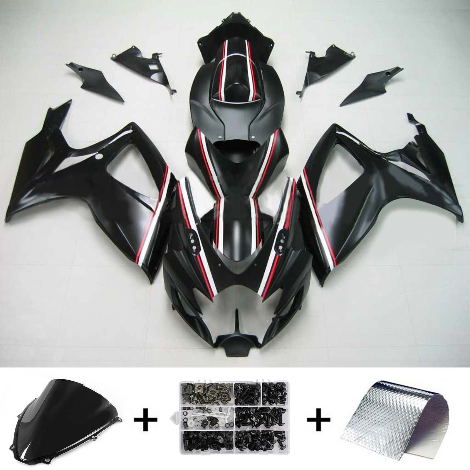 2006-2007 Suzuki GSXR 600/750 K6 Amotopart Injection Fairing Kit Bodywork Plastic ABS #182