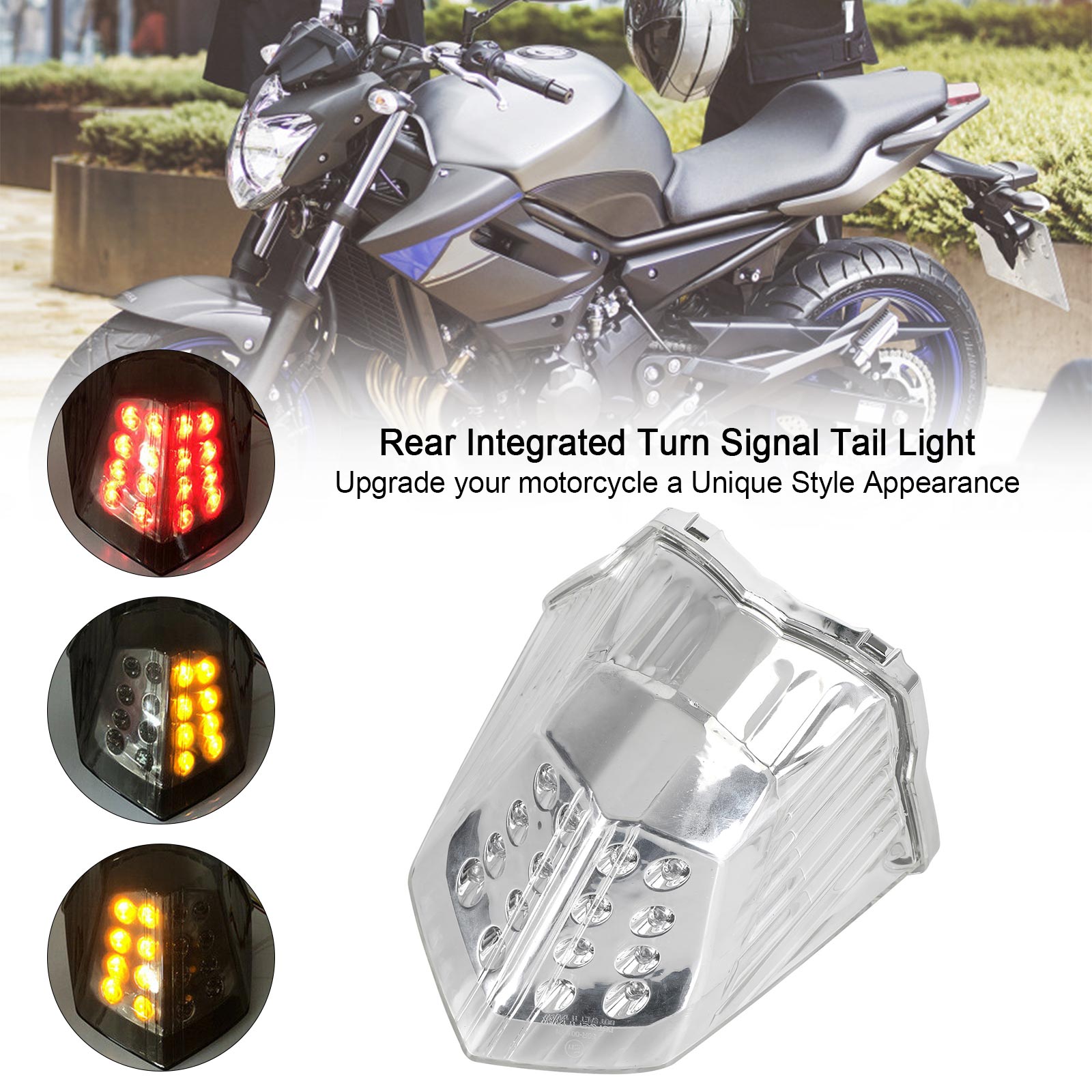 2009-2014 Yamaha Diversion 600 XJ6 FZ6 Feu arrière clignotant intégré