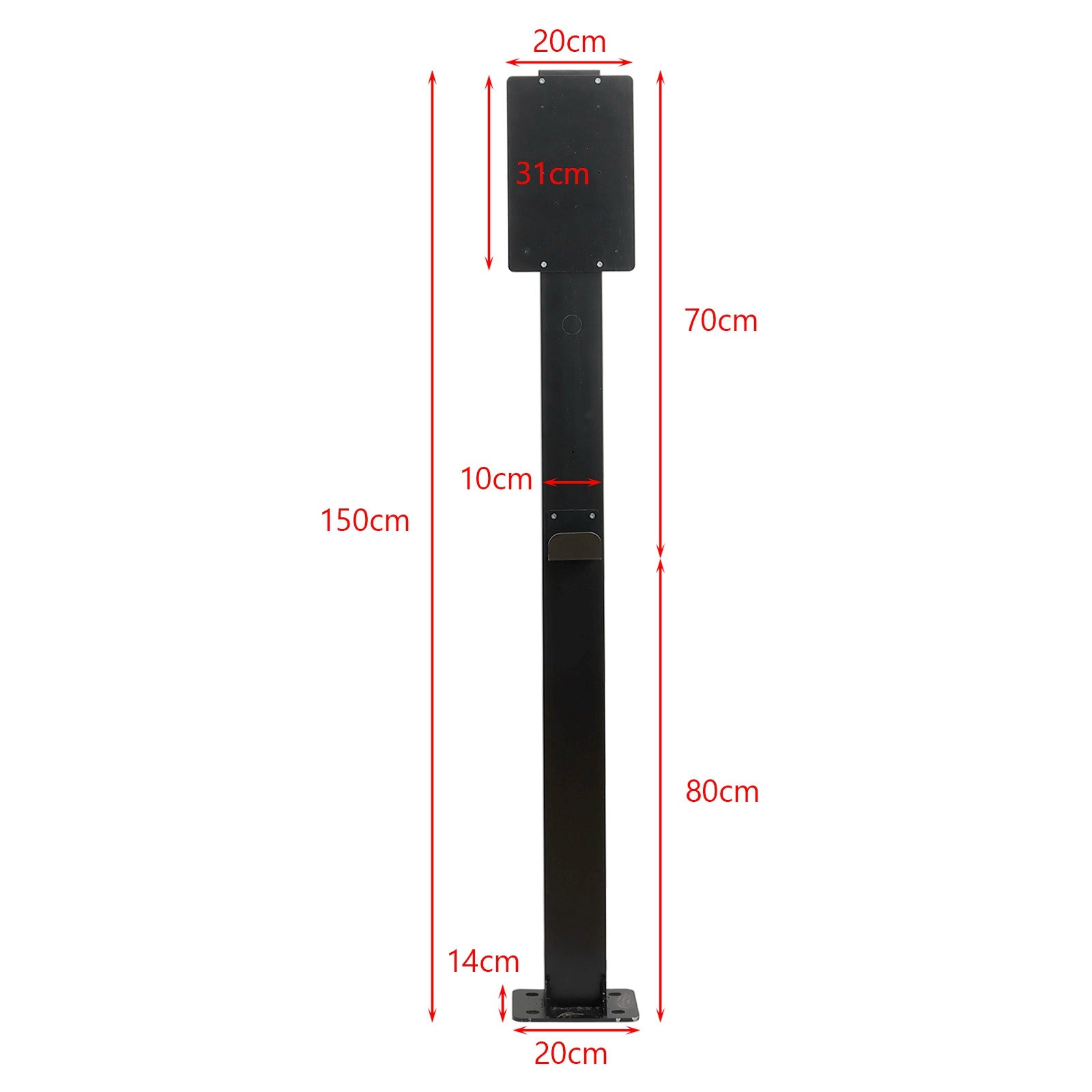 Pedestal Mounted EV Charging Station EV Charger Stand For Tesla Charging Station