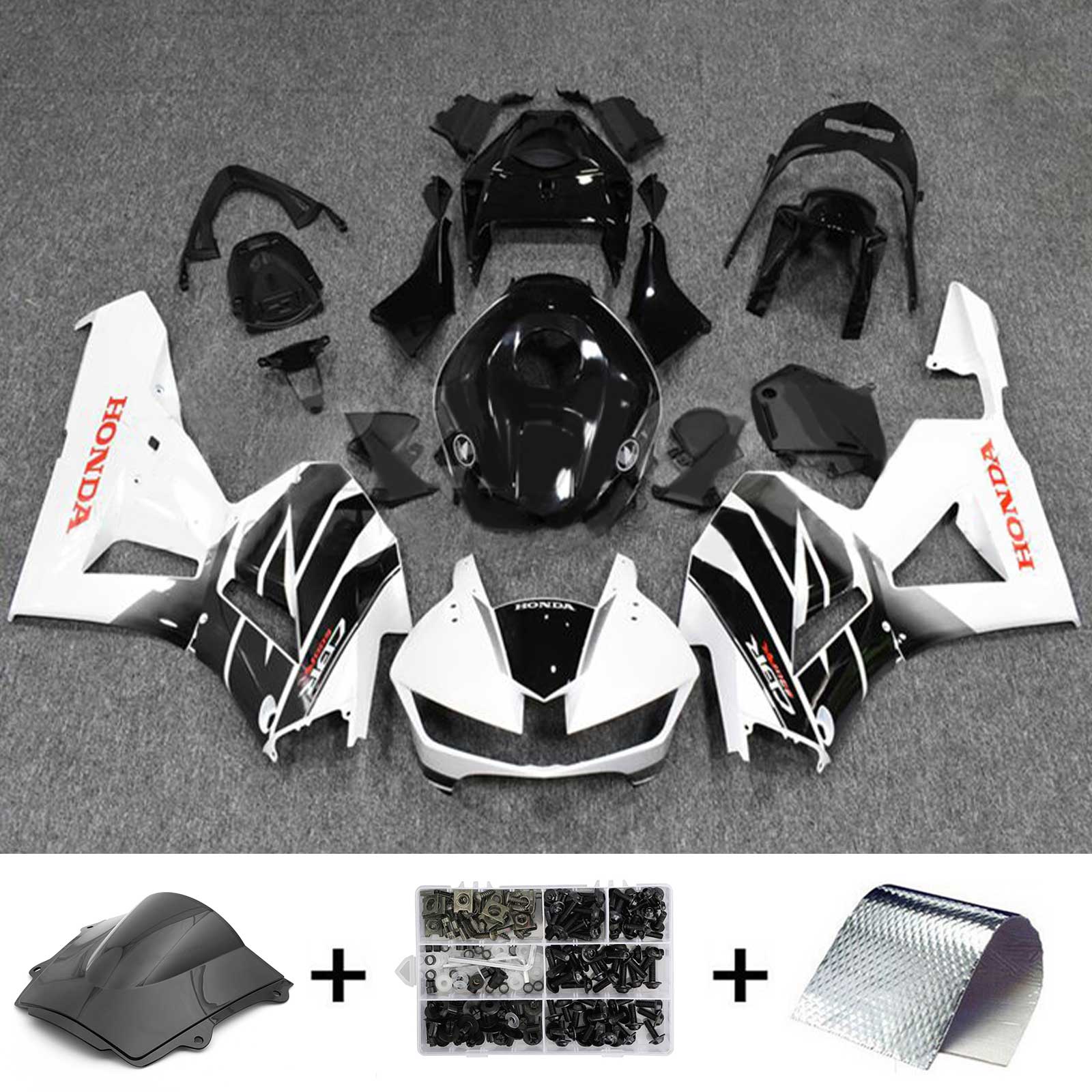 2013-2023 Honda CBR600RR F5 Kit de carénage d'injection carrosserie plastique ABS #101