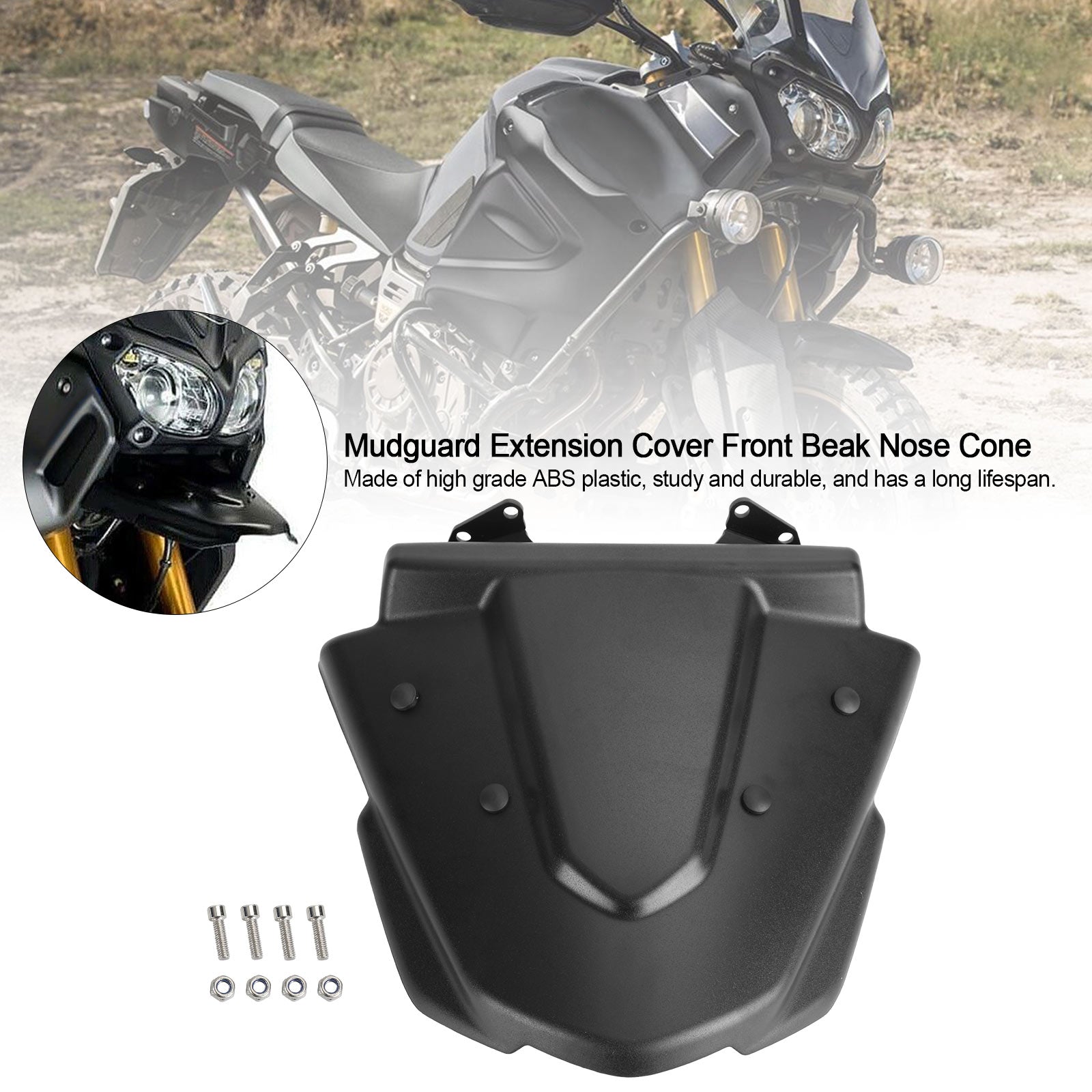 Mudguard Extension Cover Front Beak Nose Cone for Yamaha XT1200Z 2014-2021