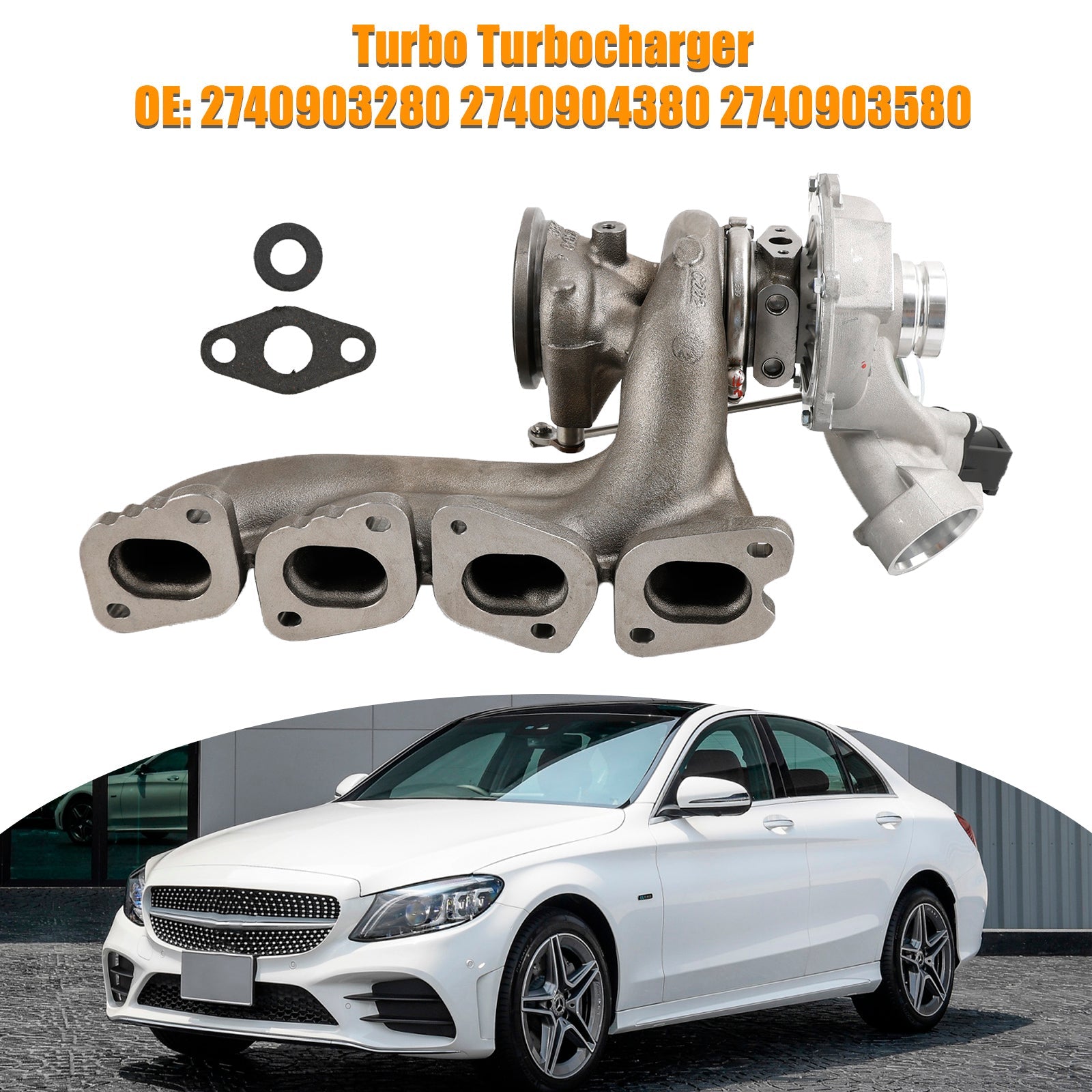 2740904380 Turbo turboladdare för Mercedes-Benz C300 C350E E300 GLC300 SLC300