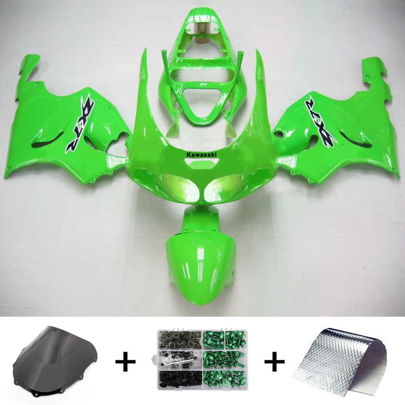 1996-2003 Kawasaki ZX7R Kit de carénage d'injection carrosserie plastique ABS