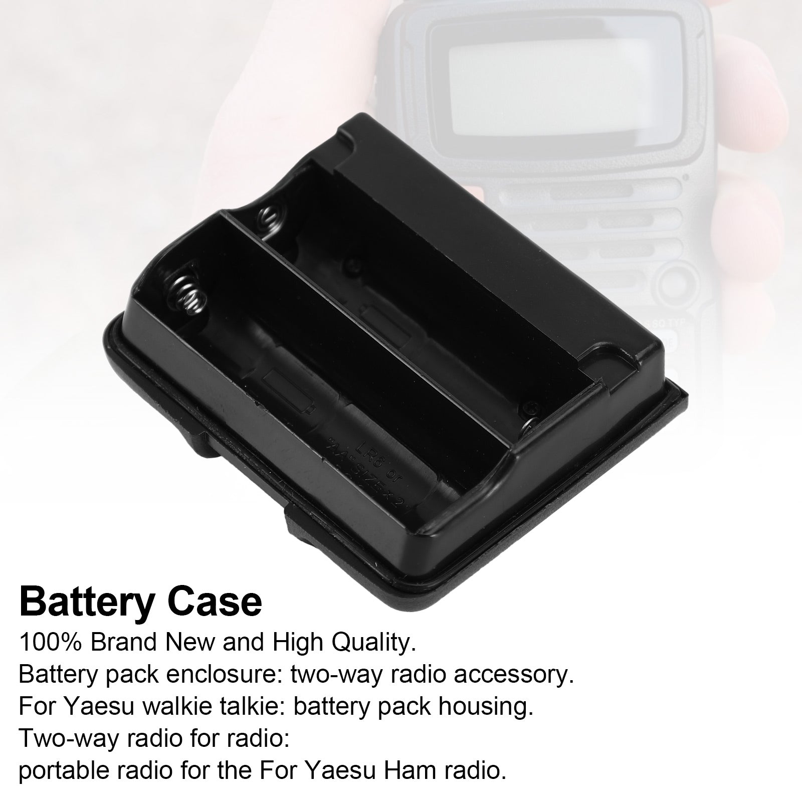 Support 2 Aa Alkaline Fba-23 Battery Case Bags For Walkie Talkie Vx-6R Vx-7R