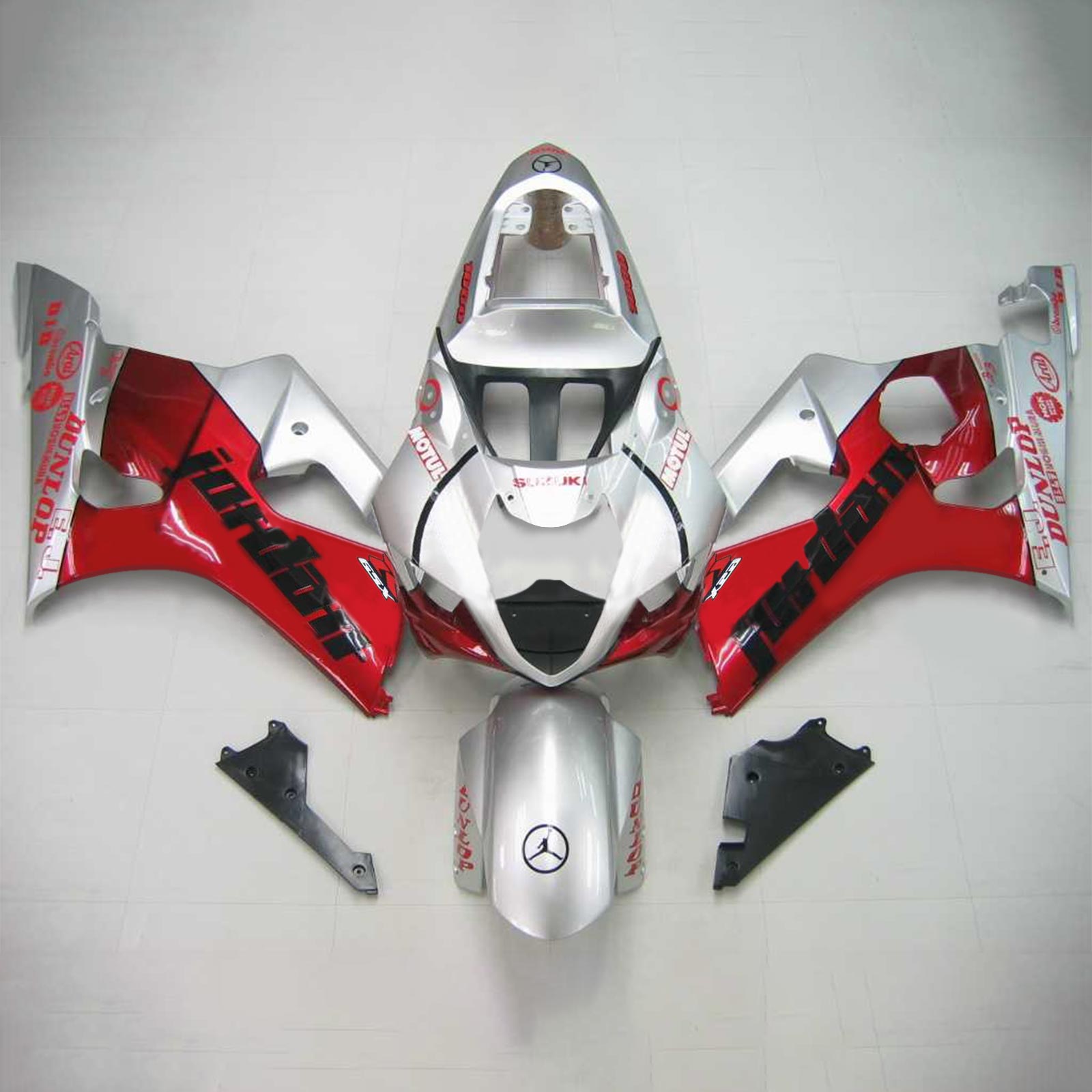 2003-2004 Suzuki GSXR1000 K3 Amotopart Injection Fairing Kit Karosseri Plast ABS #107