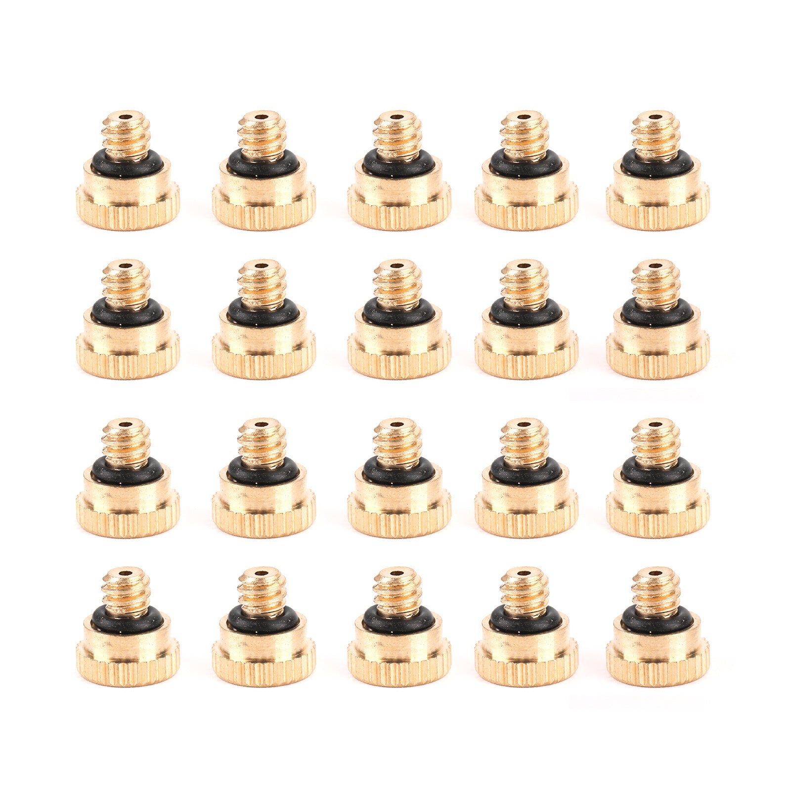 10X/20X/50X Brass Misting Nozzles Water Mister Sprinkle For Cooling System 0.024" 10/24 UNC